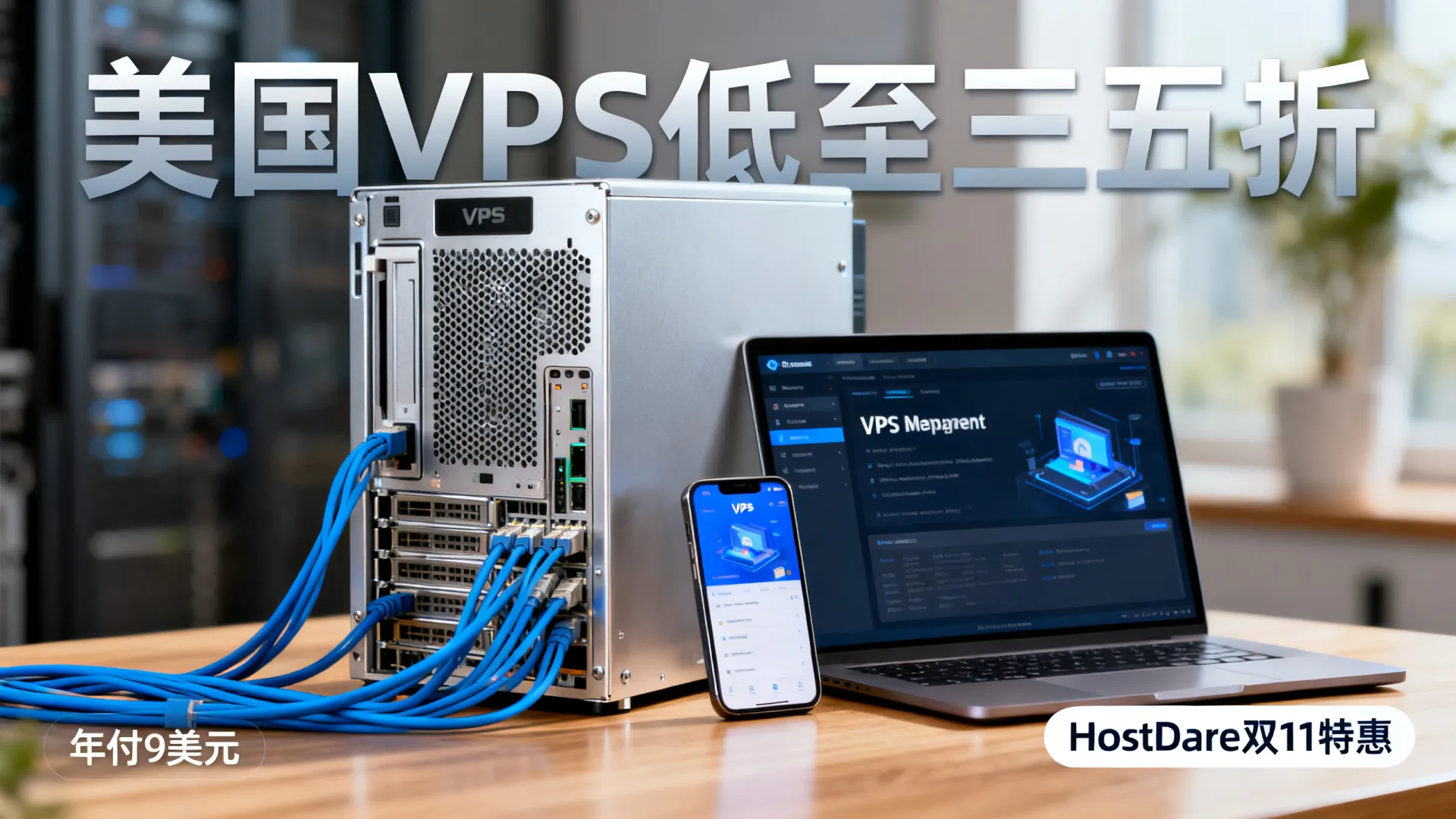HostDare 年终双11活动 美国VPS低至三五折年付低至9美元左右 - VPS评测 - 国外VPS,国外VPS商家,评测及优惠 HostDare 年终双11活动 美国VPS低至三五折年付低至9美元左右 - VPS评测 - 国外VPS,国外VPS商家,评测及优惠