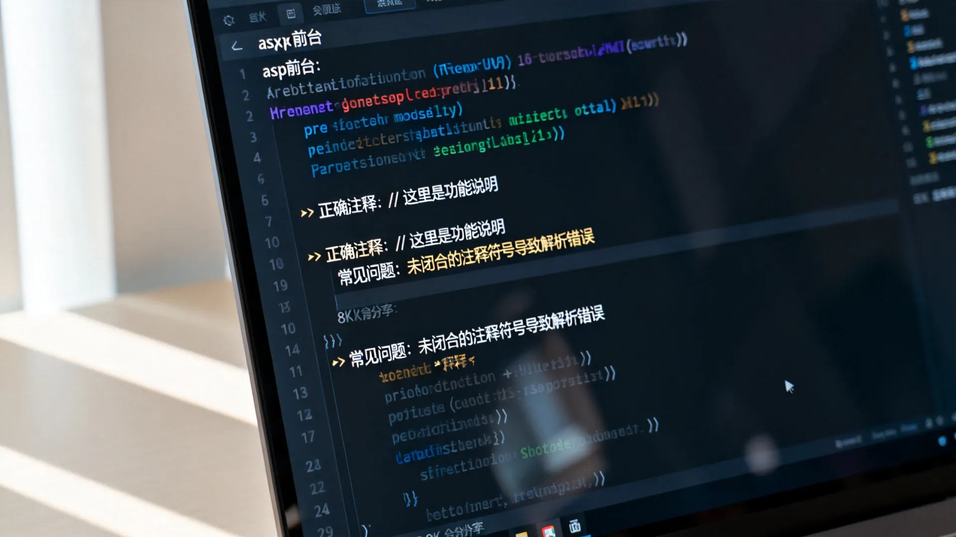 aspx前台注释 aspx前台注释