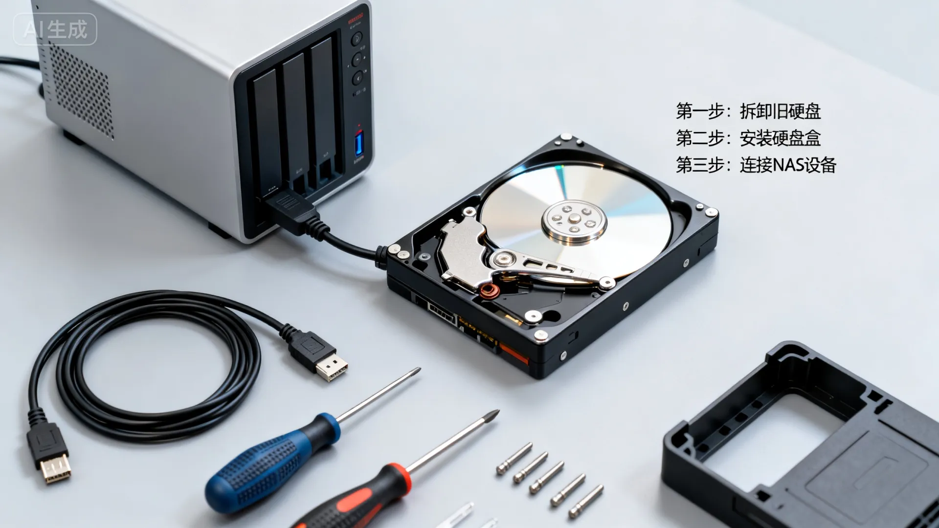 旧电脑硬盘如何改造成服务器存储器