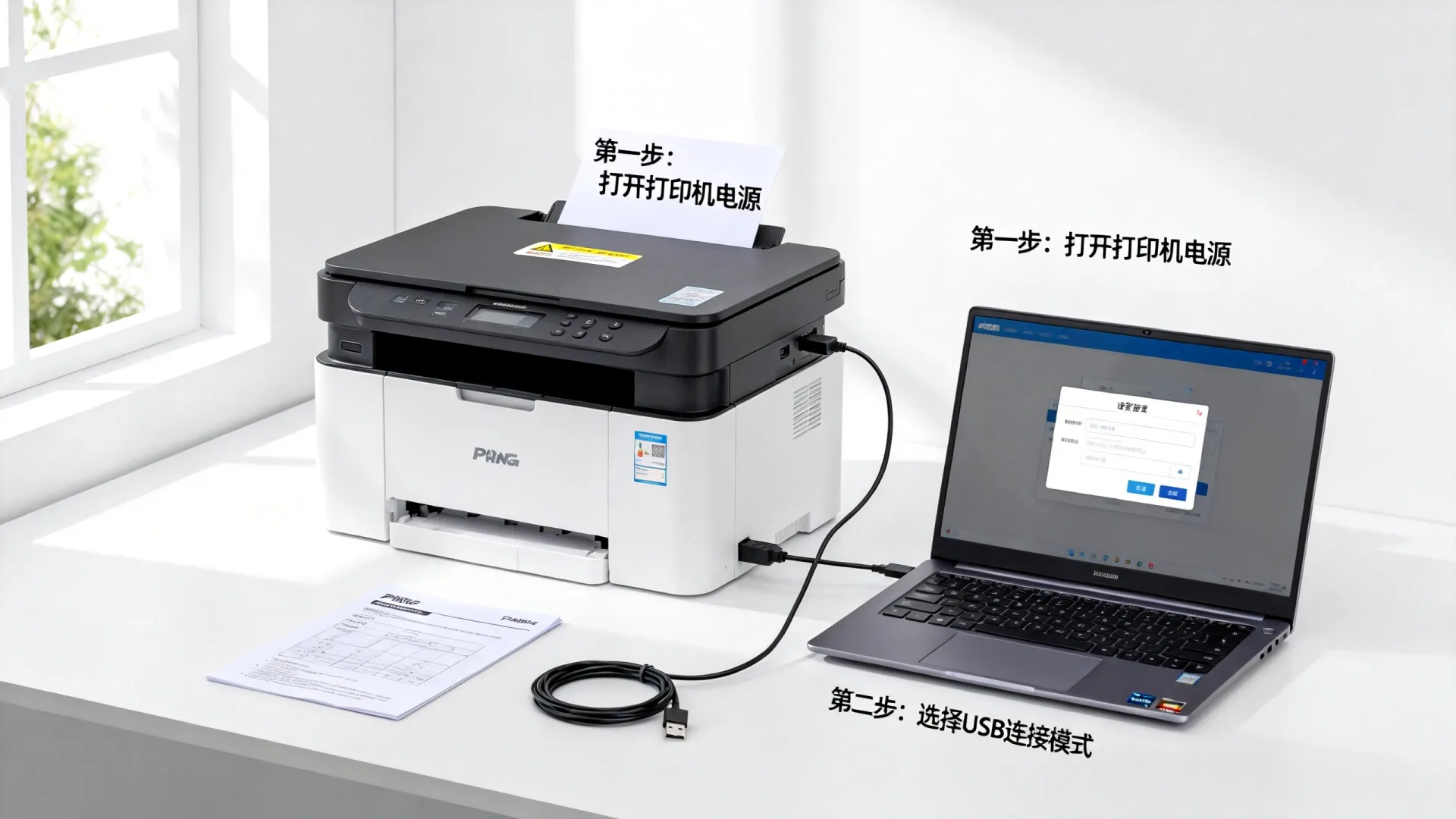 奔图打印机怎么和电脑连接视频 奔图打印机怎么和电脑连接视频