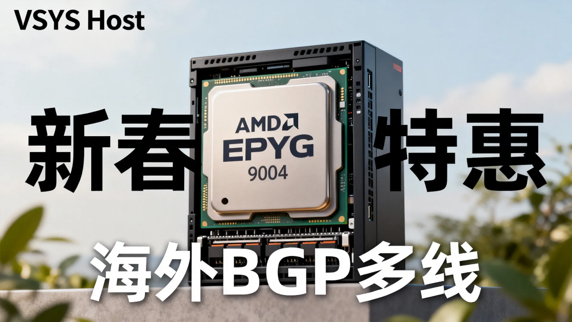 新春特惠 海外BGP多线 VSYS.host - AMD EPYC 9004,流量无封顶 新春特惠 海外BGP多线 VSYS