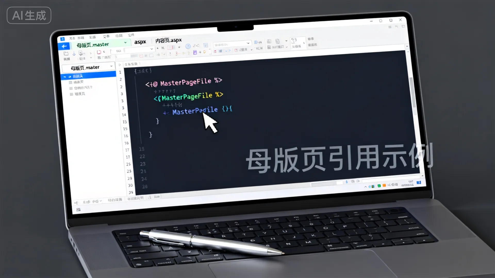 aspx引用母版页