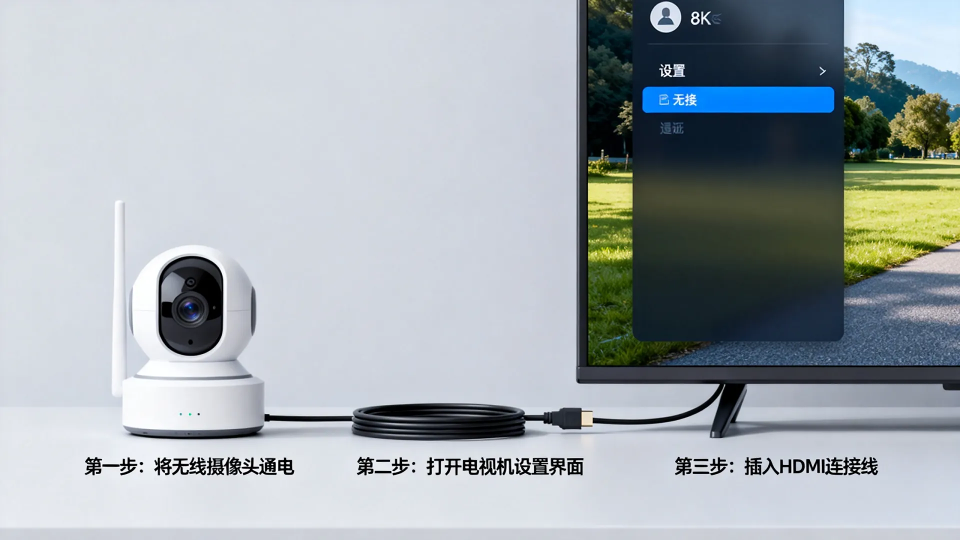 监控摄像头怎么连接电视机