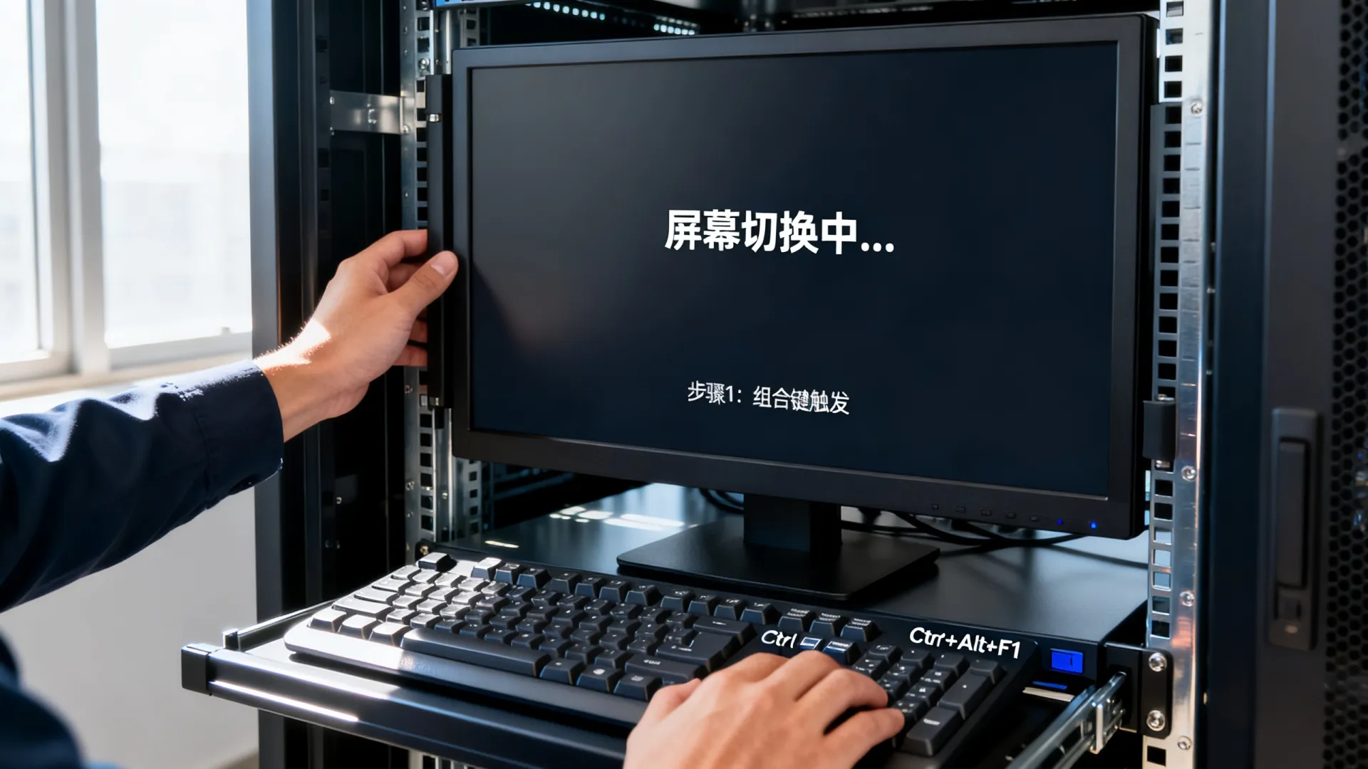 服务器显示切换快捷键