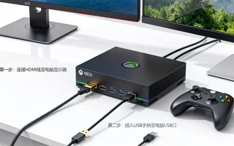 Xbox怎么连电脑教程，Xbox怎么连电脑玩游戏