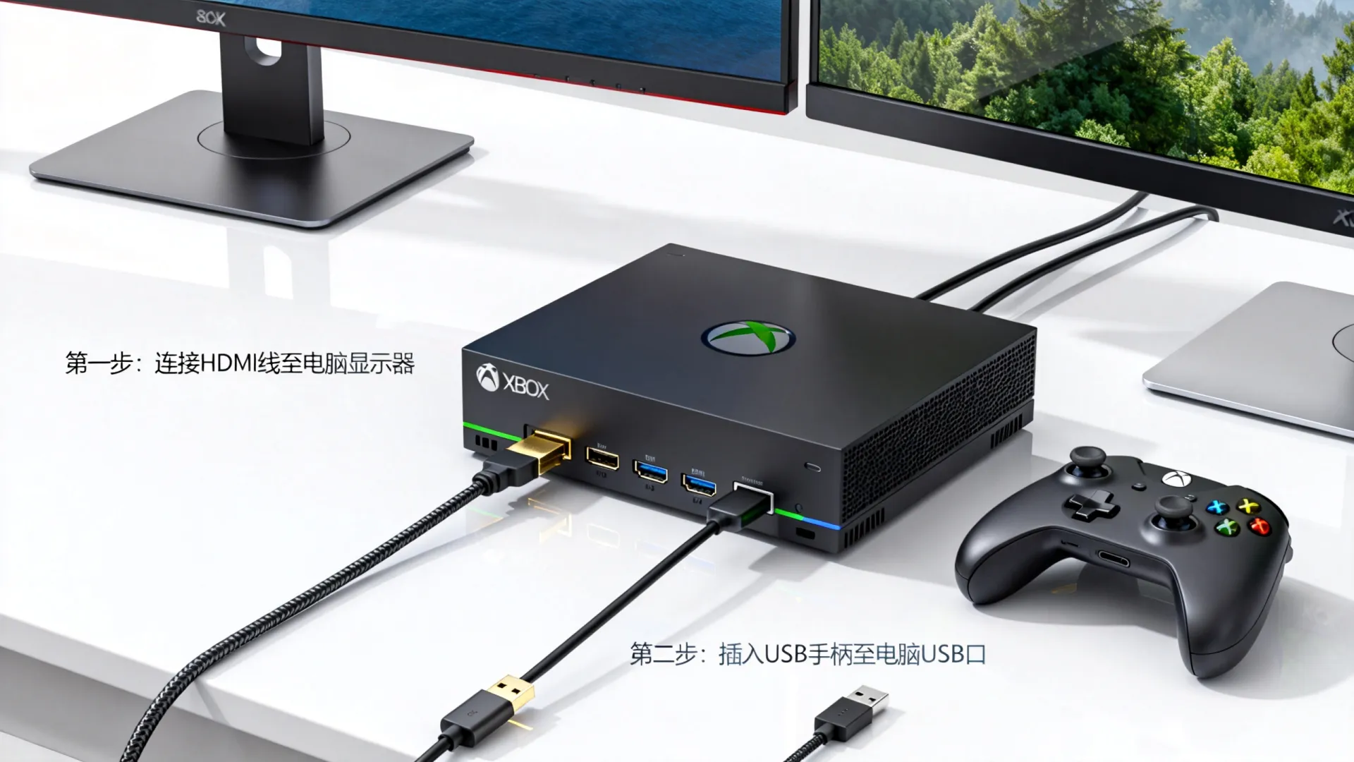 xbox连pc教程
