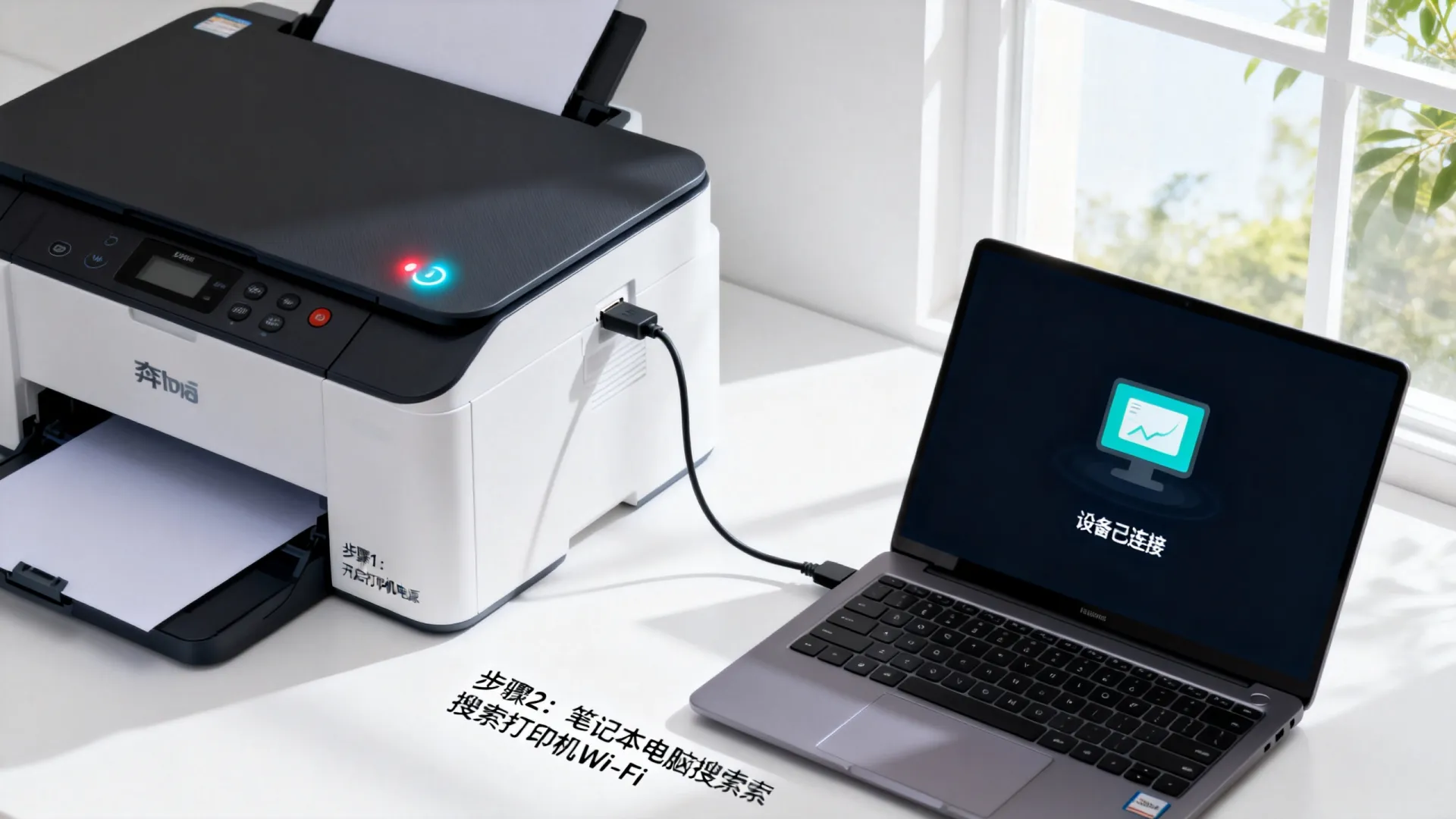 奔图打印机怎么连笔记本电脑 奔图打印机怎么连笔记本电脑