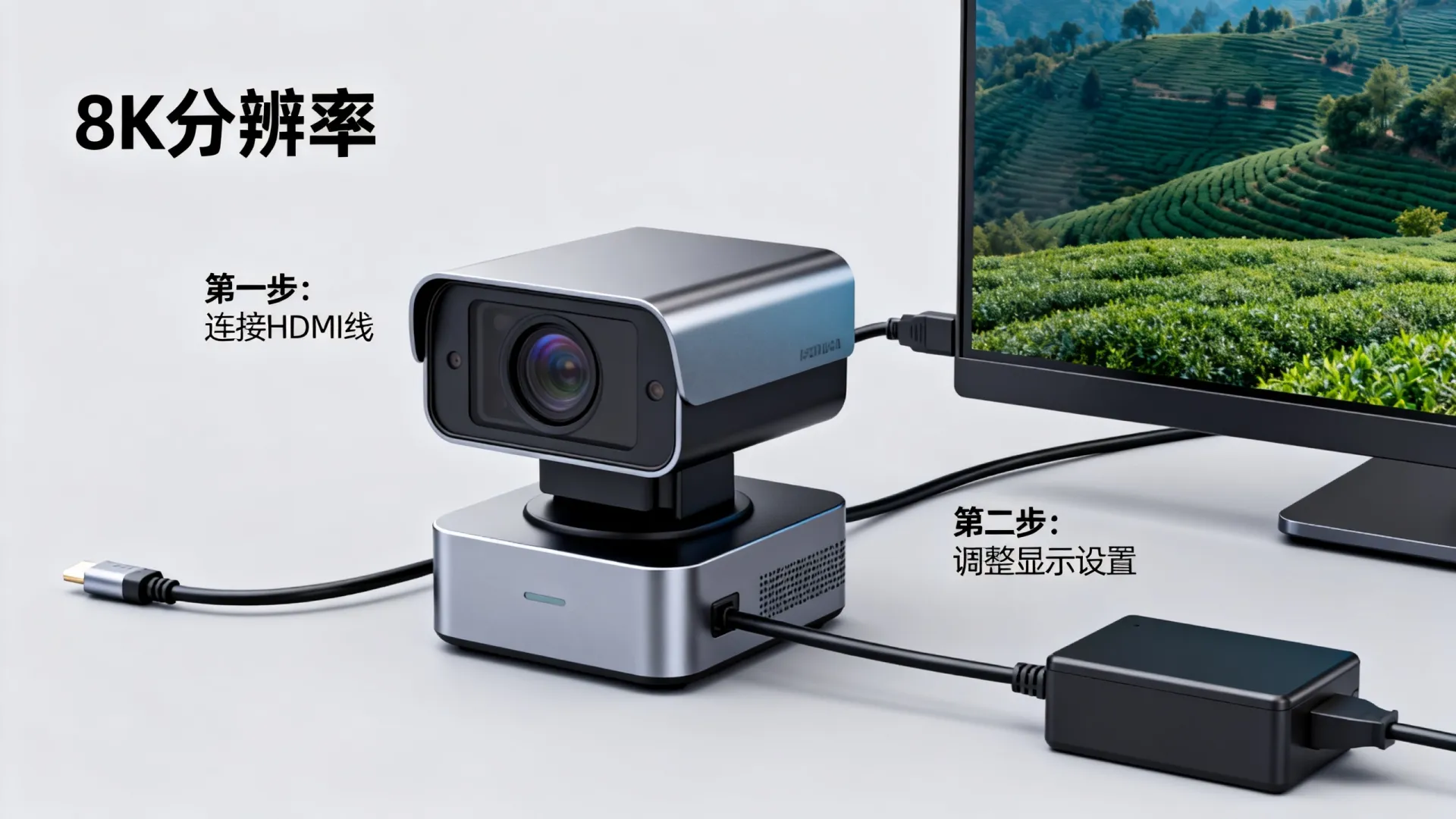 监控摄像头怎样连接显示屏