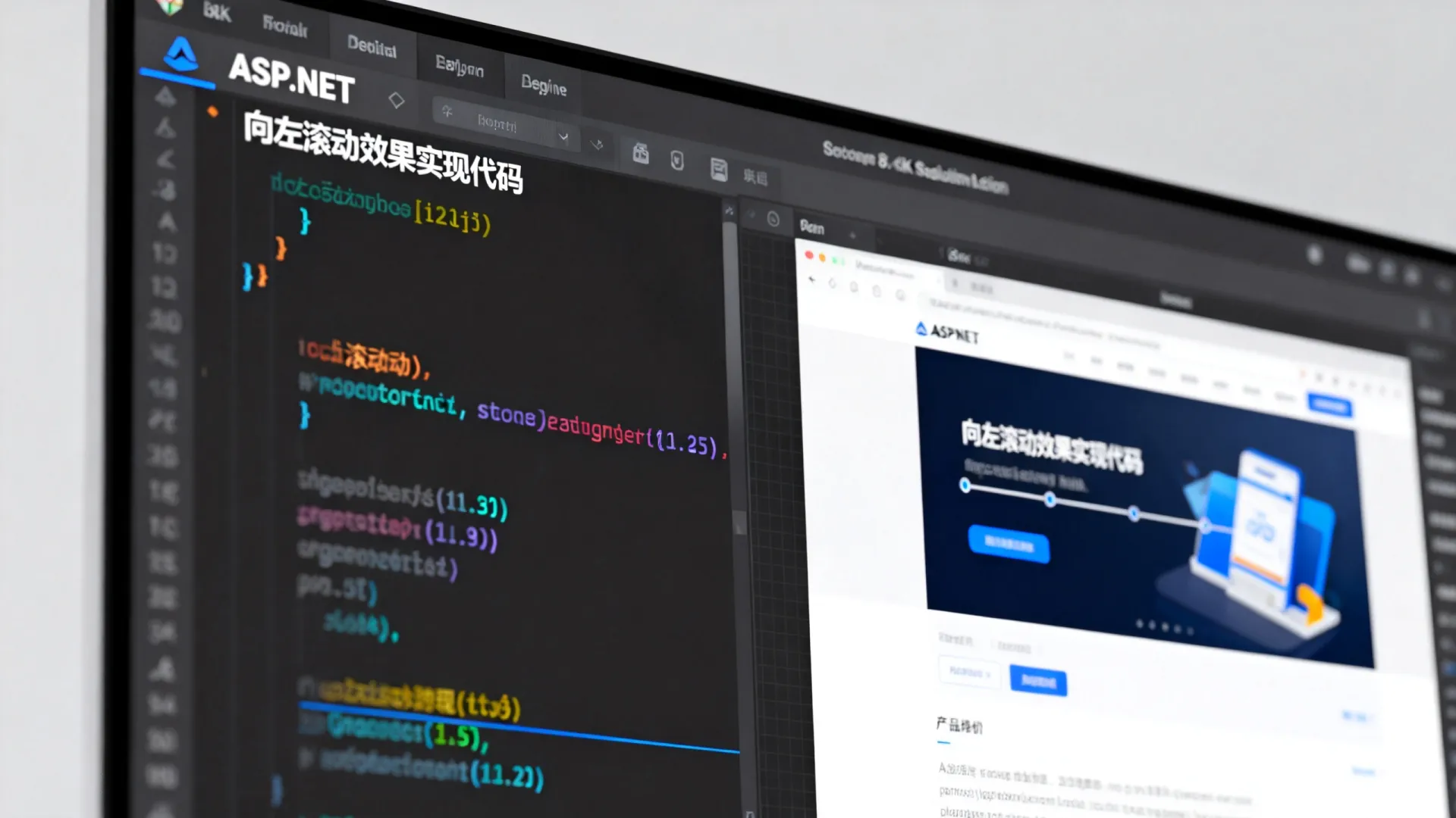 ASP.NET如何实现向左滚动效果?|网页特效代码 ASP.NET如何实现向左滚动效果?|网页特效代码