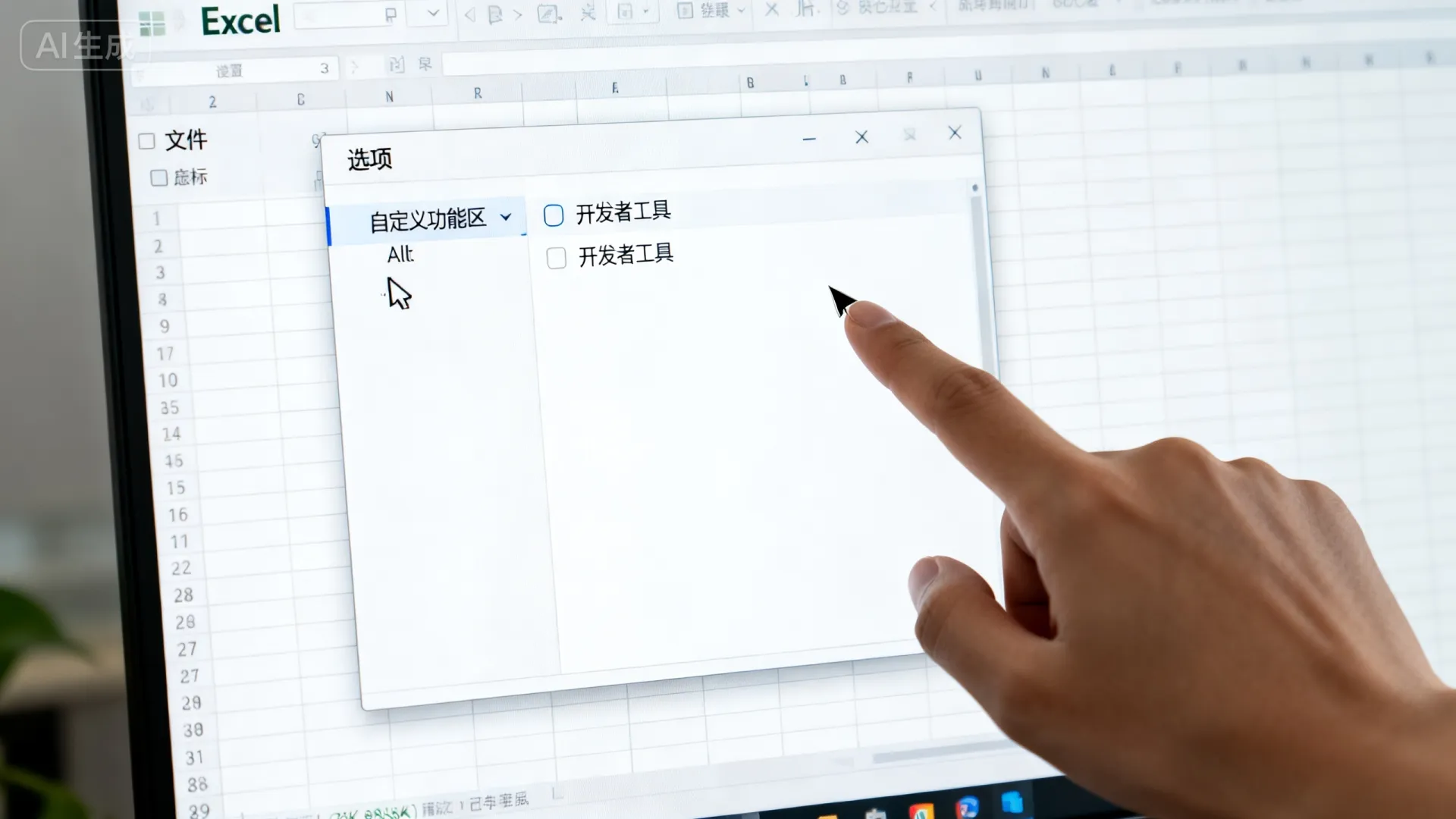 excel开发者选项