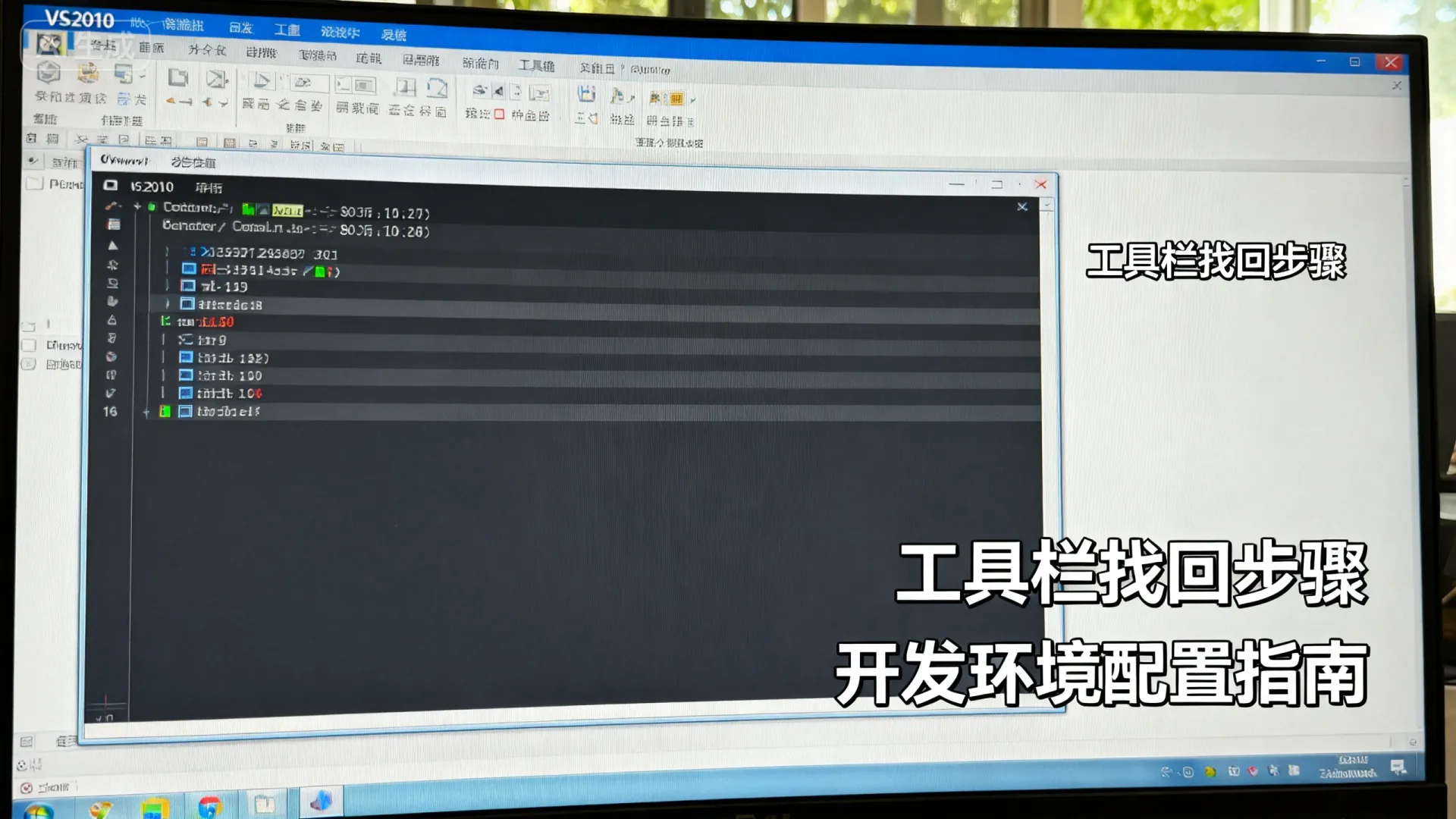 VS2010工具栏不见了怎么办 | VS2010开发环境设置指南