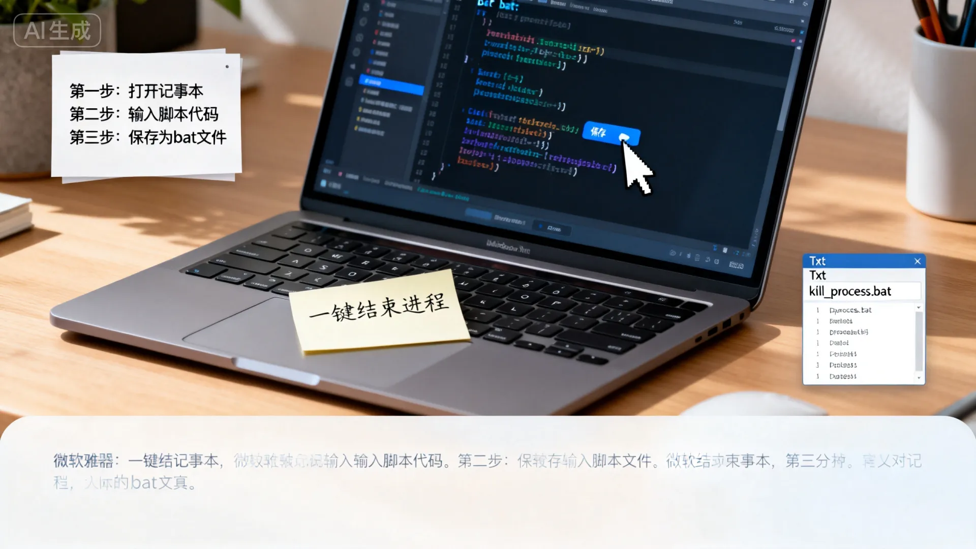 服务器卡死怎么办?| 一键结束进程bat脚本制作教程 一键结束进程bat脚本制作教程