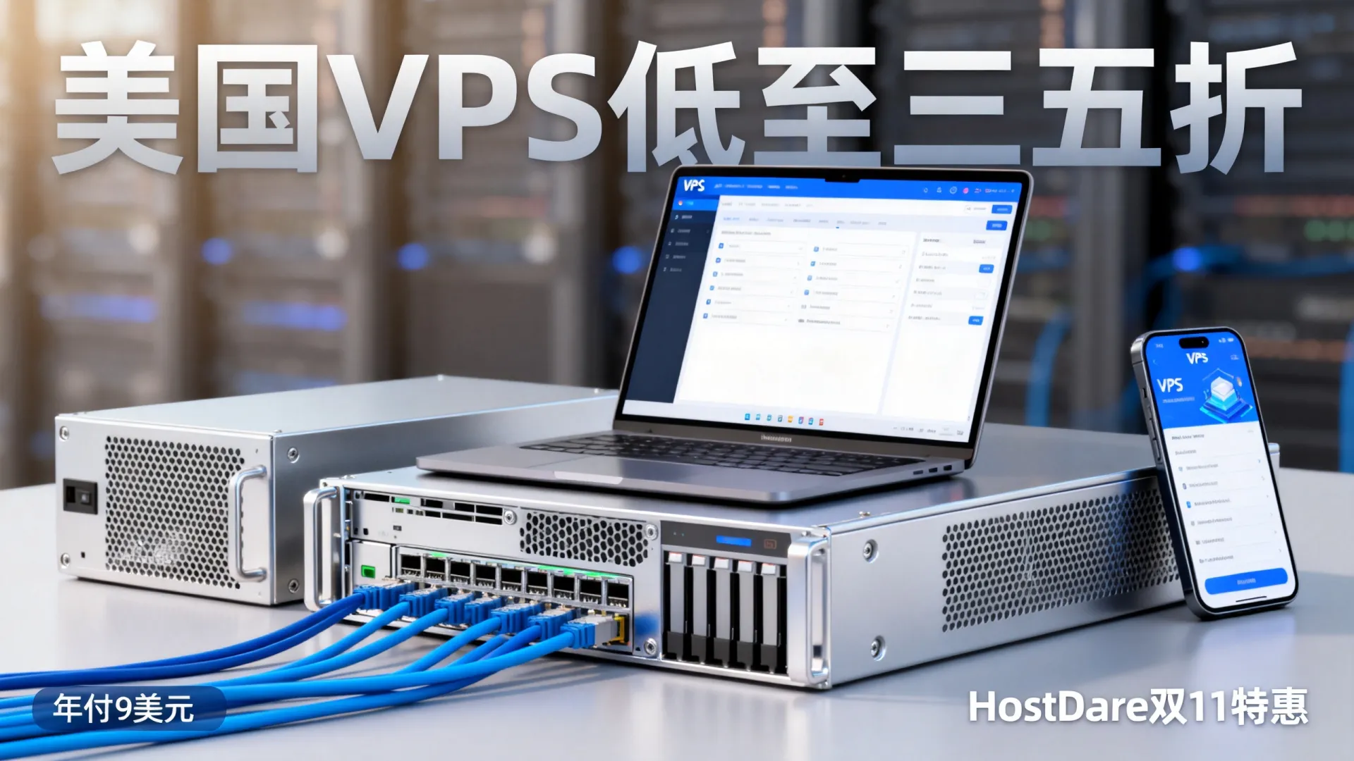HostDare 年终双11活动 美国VPS低至三五折年付低至9美元左右 - VPS评测 - 国外VPS,国外VPS商家,评测及优惠 HostDare 年终双11活动 美国VPS低至三五折年付低至9美元左右 - VPS评测 - 国外VPS,国外VPS商家,评测及优惠