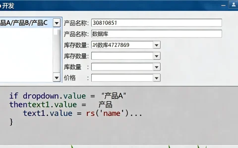 asp中如何实现一个下拉框选中不同项时动态展示多个文本框对应数据库内容？
