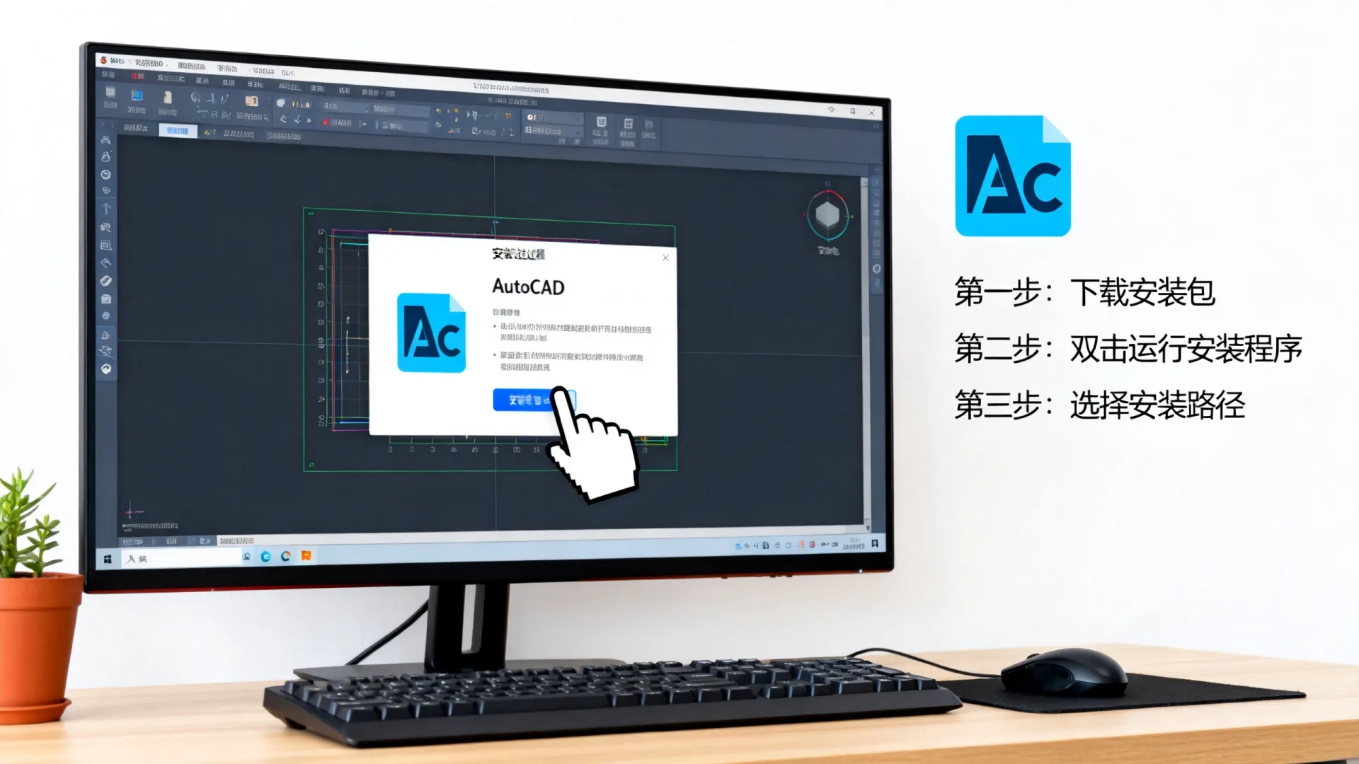 cad怎么安装到电脑教程