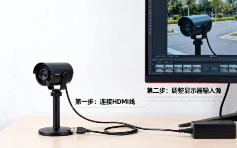 监控摄像头怎么连接显示器，不用录像机怎么直接连？