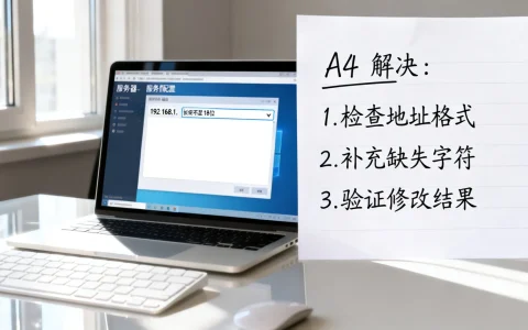 当服务器地址长度不足18位时，应该如何解决？