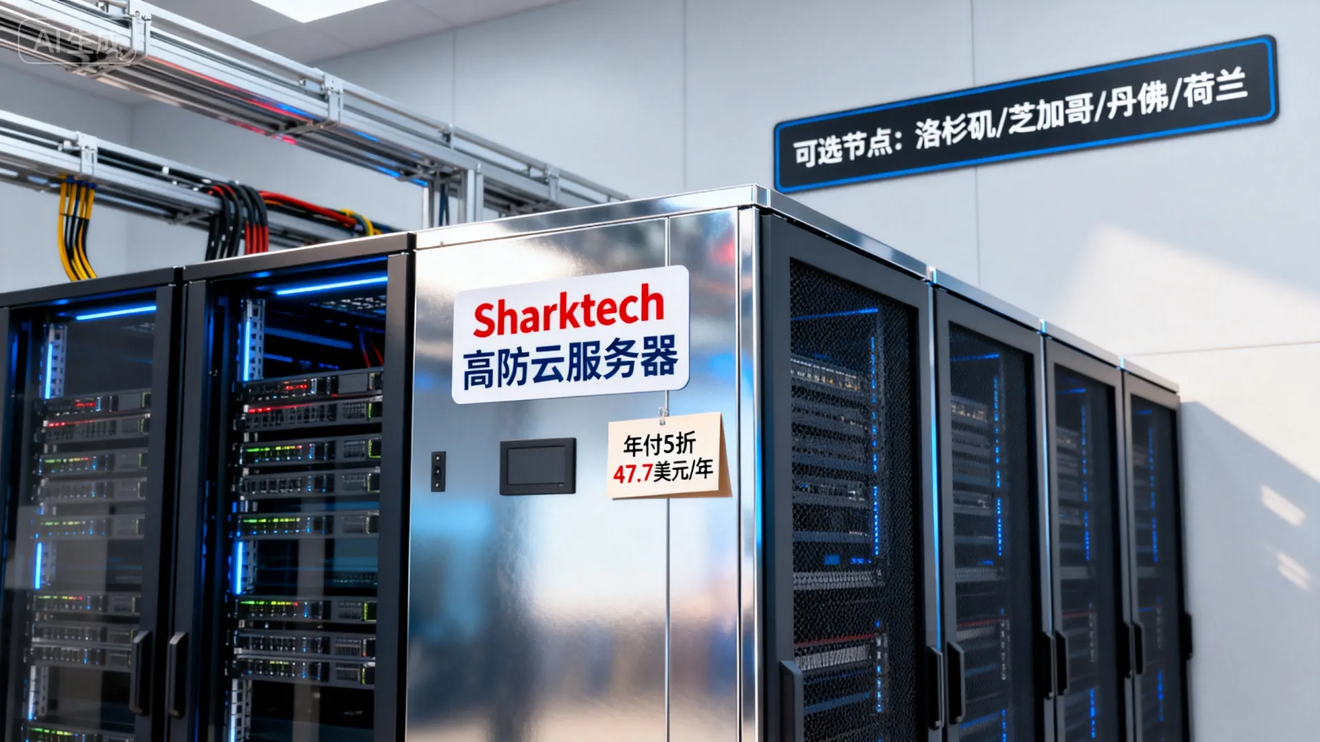 Sharktech：高防云服务器年付5折，.7/年(1核/2G/40G/1Gbps@4TB流量/60Gbps防御)，有洛杉矶/芝加哥/丹佛/荷兰 - VPS评测 - 国外VPS，国外VPS商家，评测及优惠