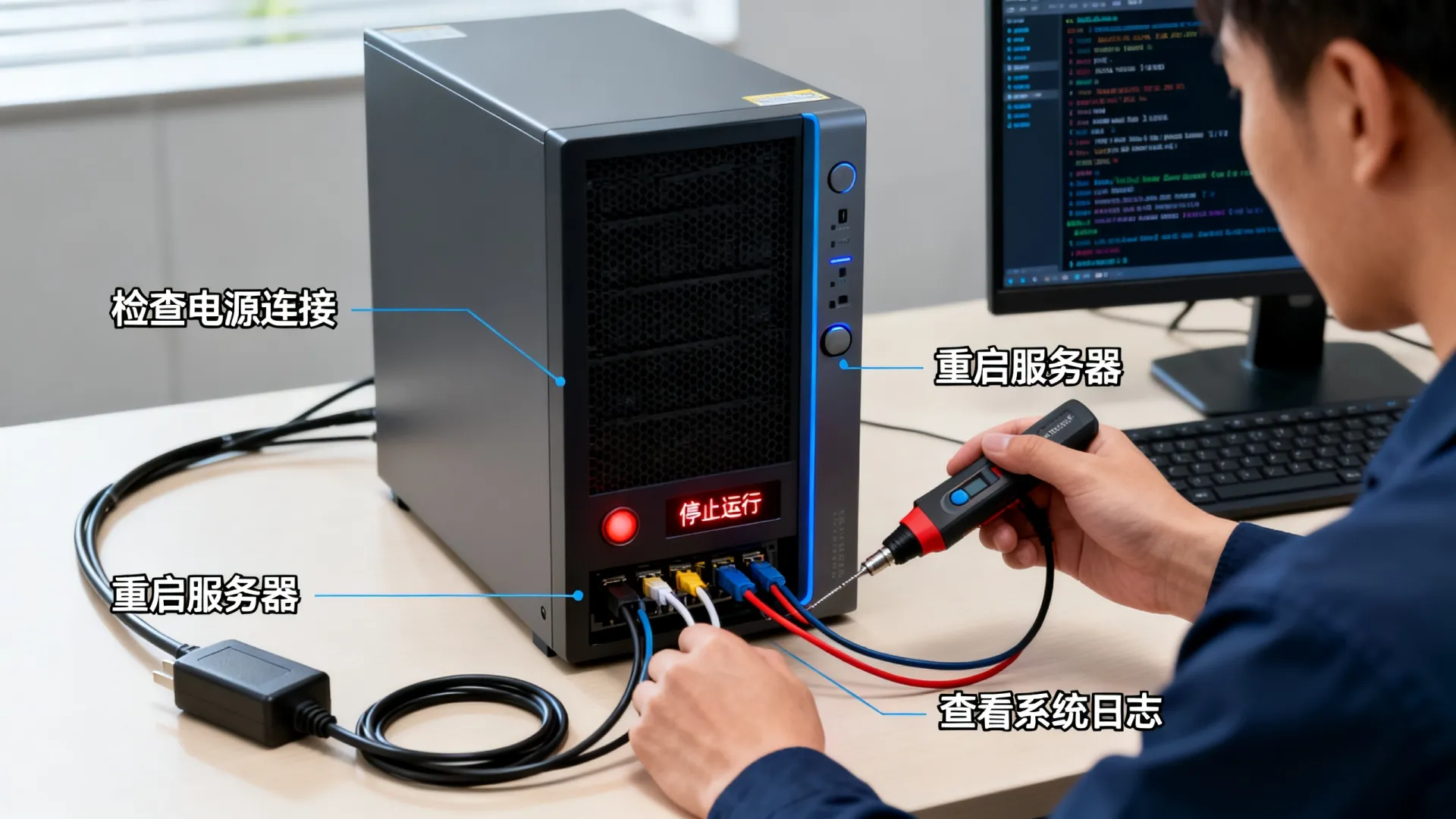 服务器显示停止运行 服务器显示停止运行