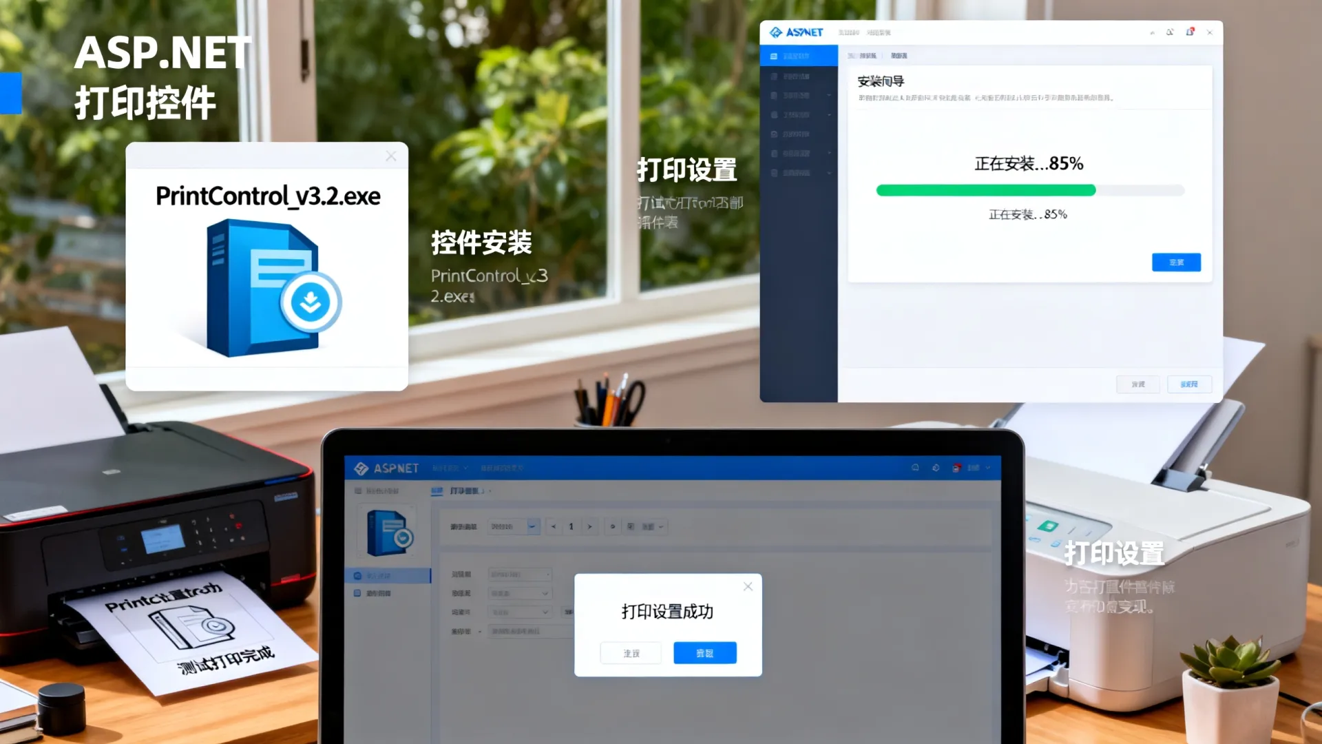 控件安装与打印功能实现指南