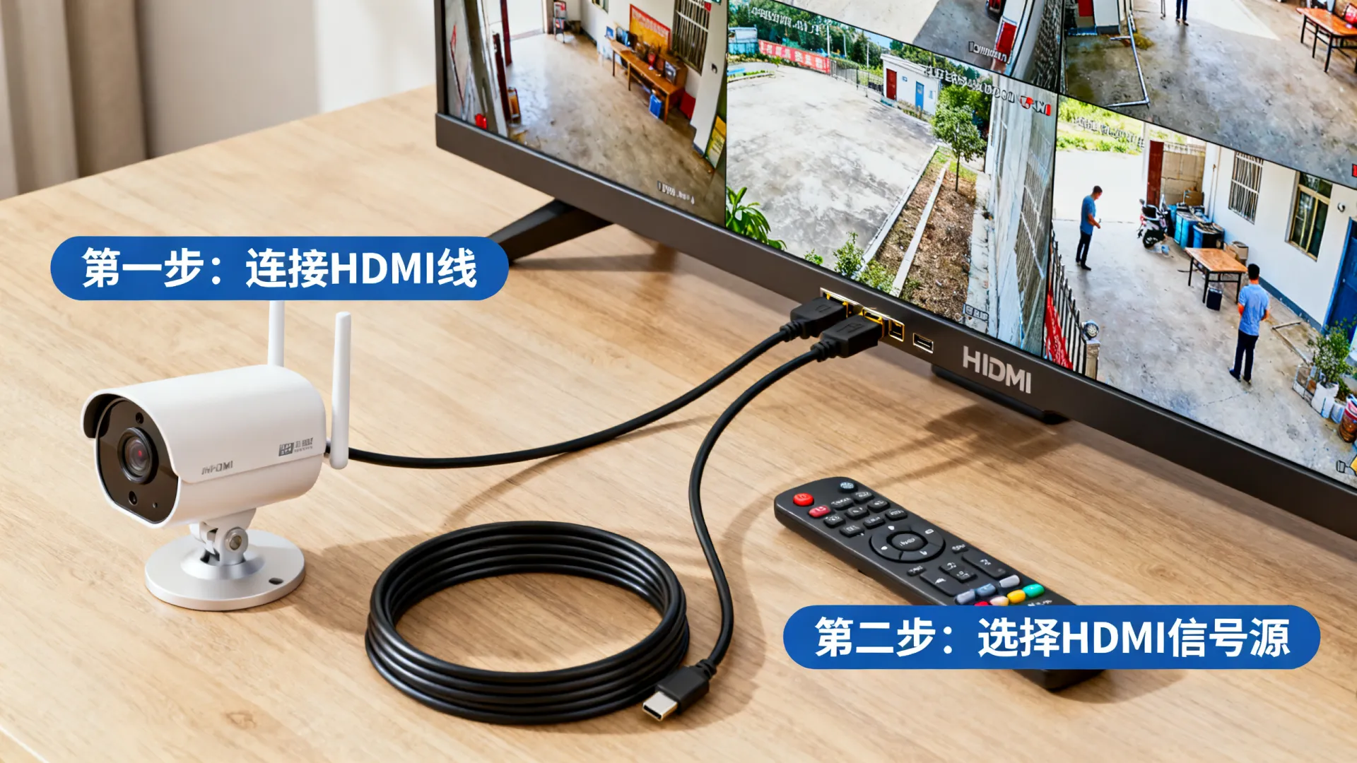 监控摄像头连接电视机视频教程 监控摄像头连接电视机视频教程