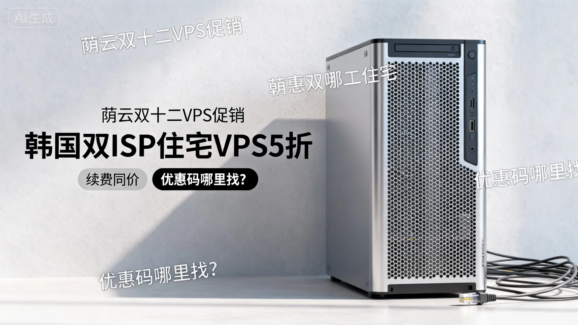 Yin-Net荫云双十二促销活动 韩国双ISP住宅VPS特价5折促销 1核/1G/10GB SSD/100Mbps 6USD/月 续费同价 优惠码自取 - VPS评测 - 国外VPS,国外VPS商家,评测及优惠 Yin-Net荫云双十二促销活动 韩国双ISP住宅VPS特价5折促销 1核/1G/10GB SSD/100Mbps 6USD/月 续费同价 优惠码自取 - VPS评测 - 国外VPS,国外VPS商家,评测及优惠