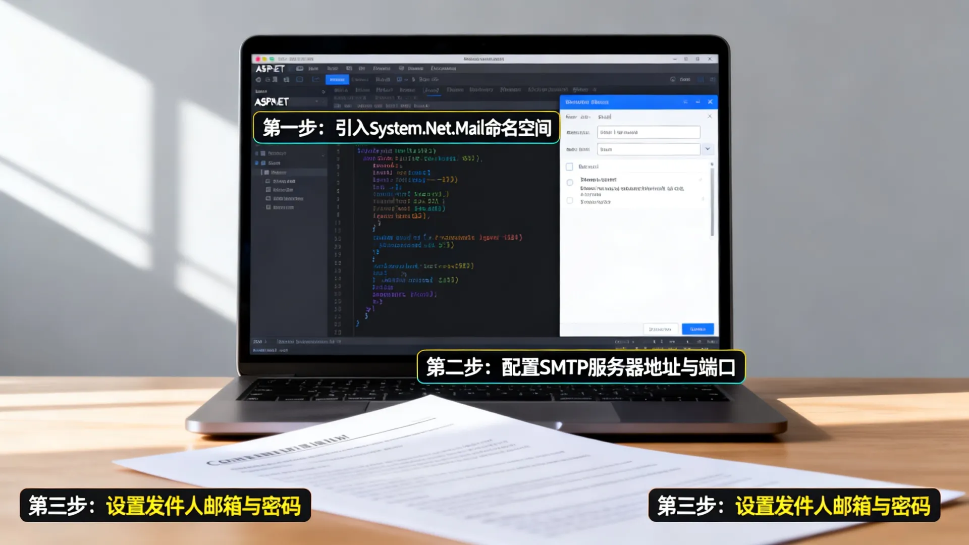 如何实现ASP.NET邮件发送功能?详细配置步骤与常见问题解决 详细配置步骤与常见问题解决
