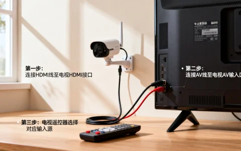 监控摄像头怎么连接电视机上，监控画面怎么投屏电视？