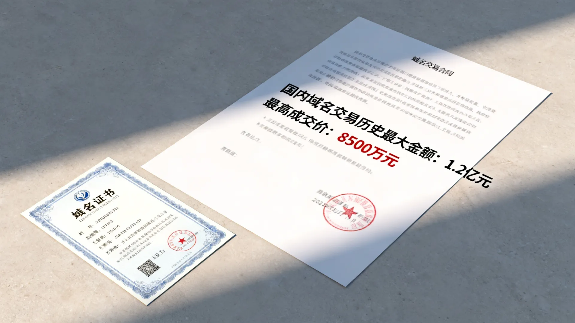 国内域名交易历史最大金额