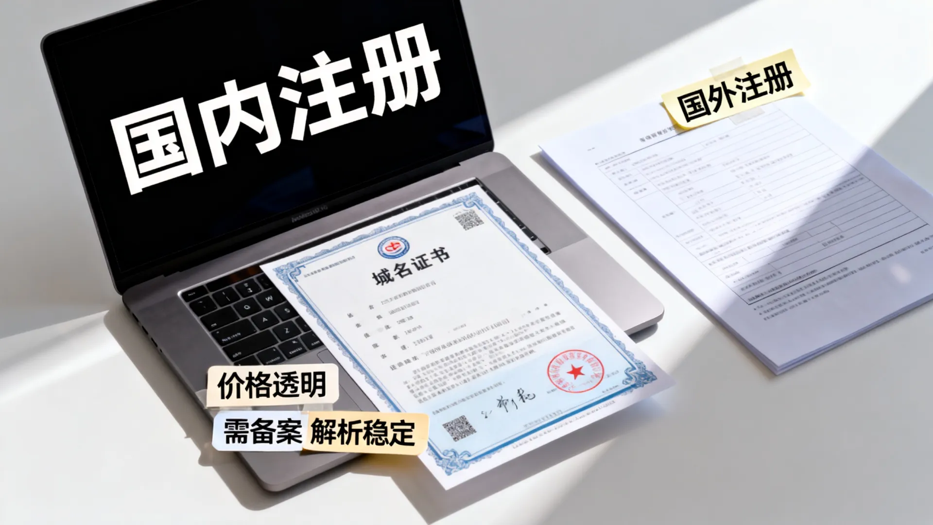 国内国外注册域名的对比