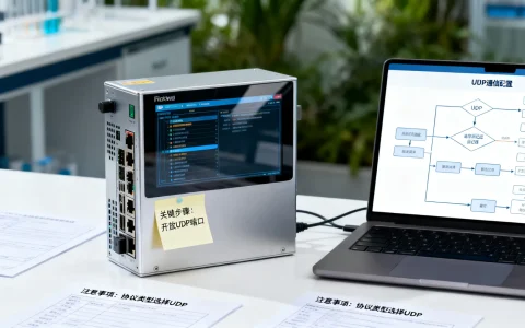 防火墙配置UDP通信时，有哪些关键步骤和注意事项？