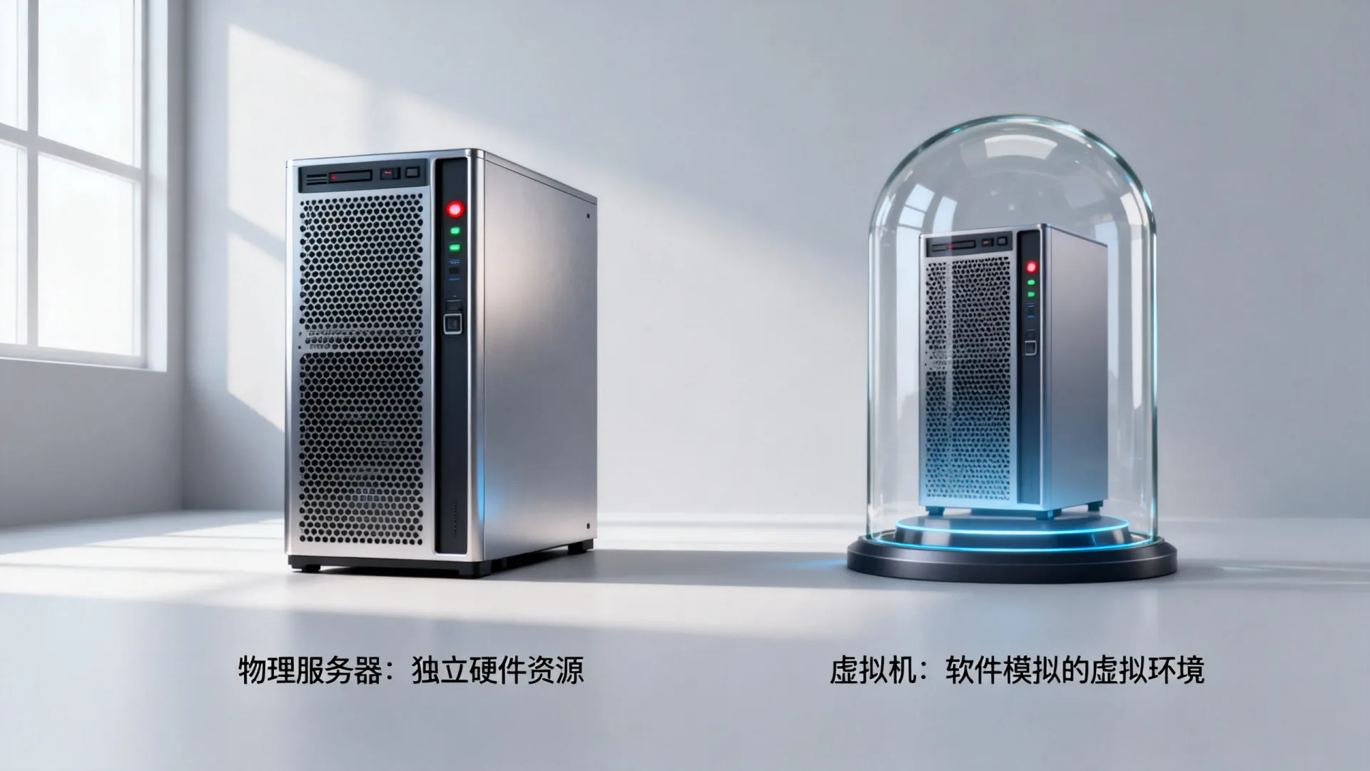 服务器和虚拟机有区别吗 服务器和虚拟机有区别吗