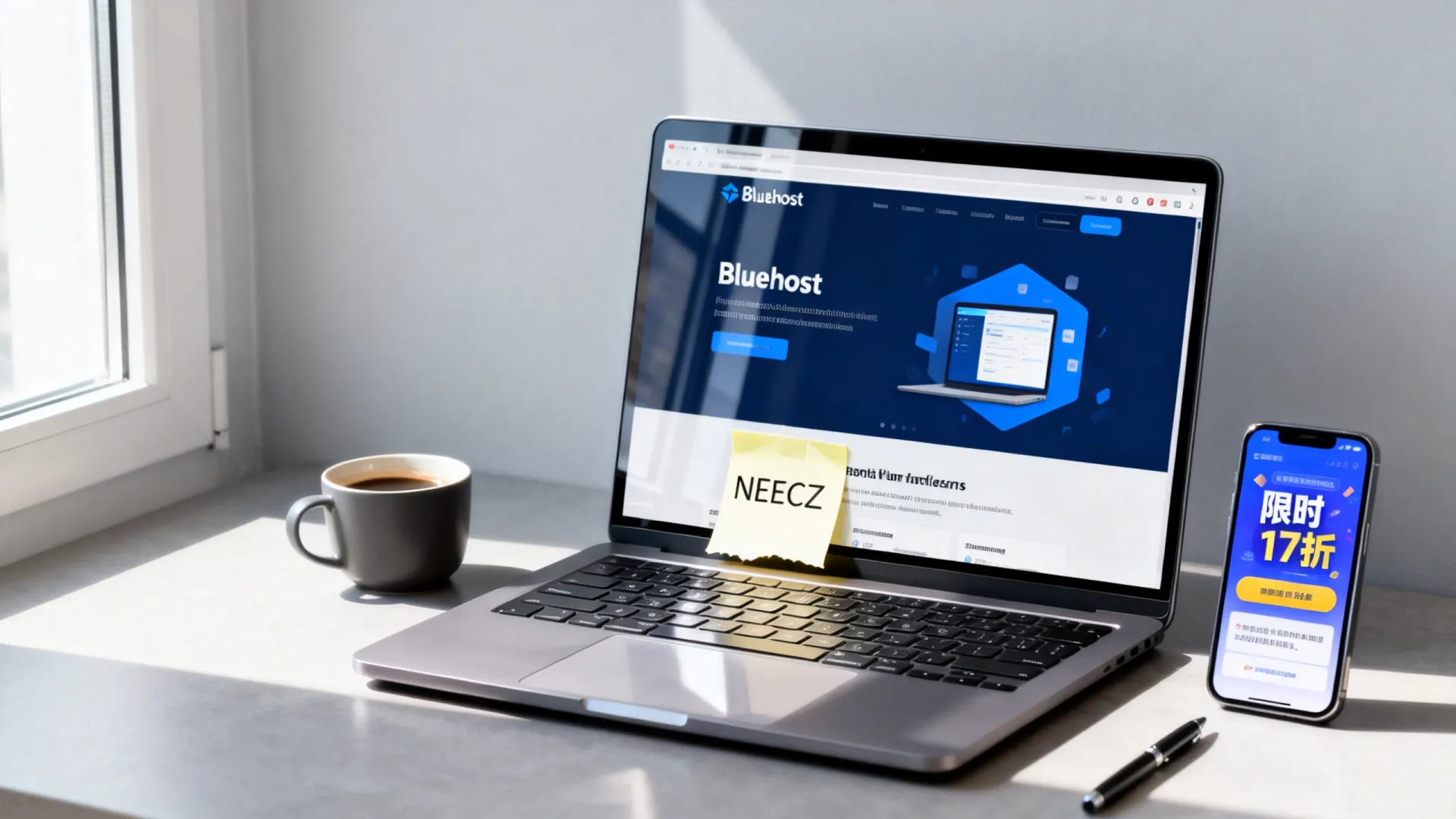 Bluehost优惠码NEECZ怎么用?限时17折首期网站托管省钱攻略 Bluehost优惠码NEECZ怎么用