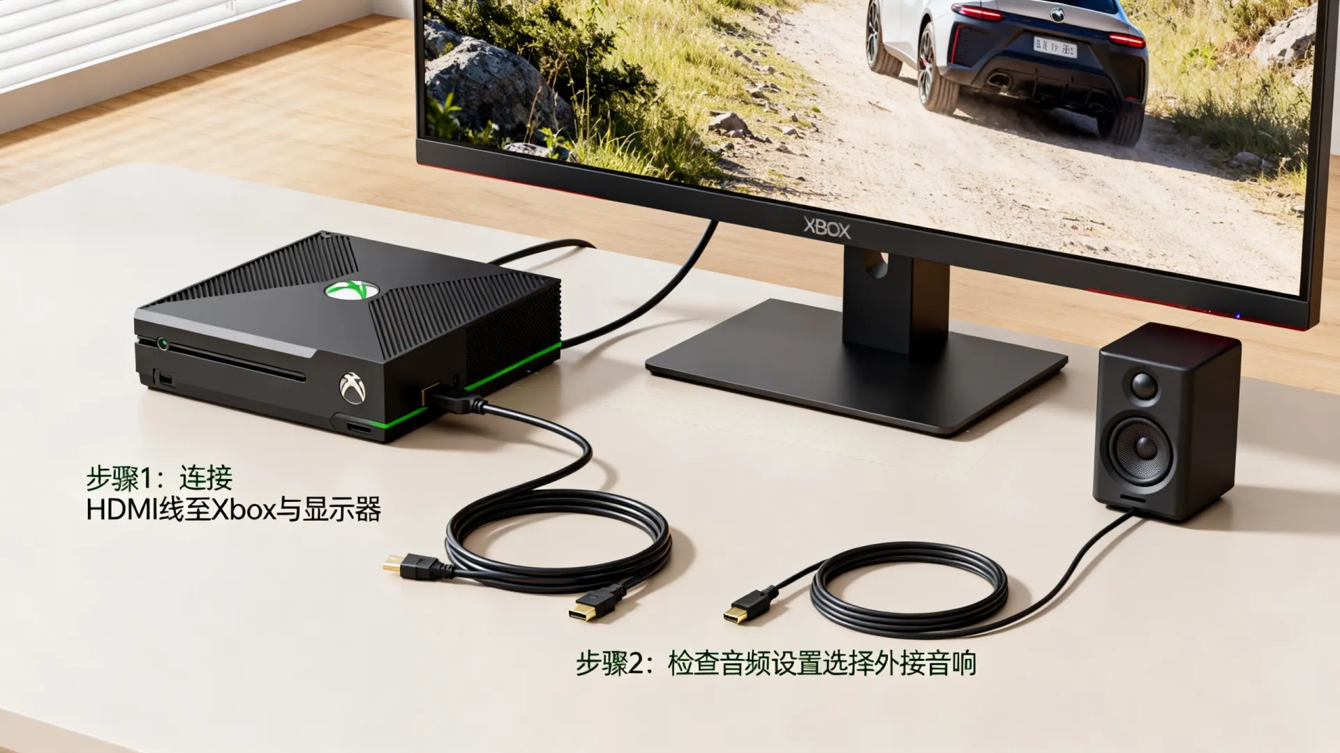 xbox连电脑显示器教程 xbox连电脑显示器教程