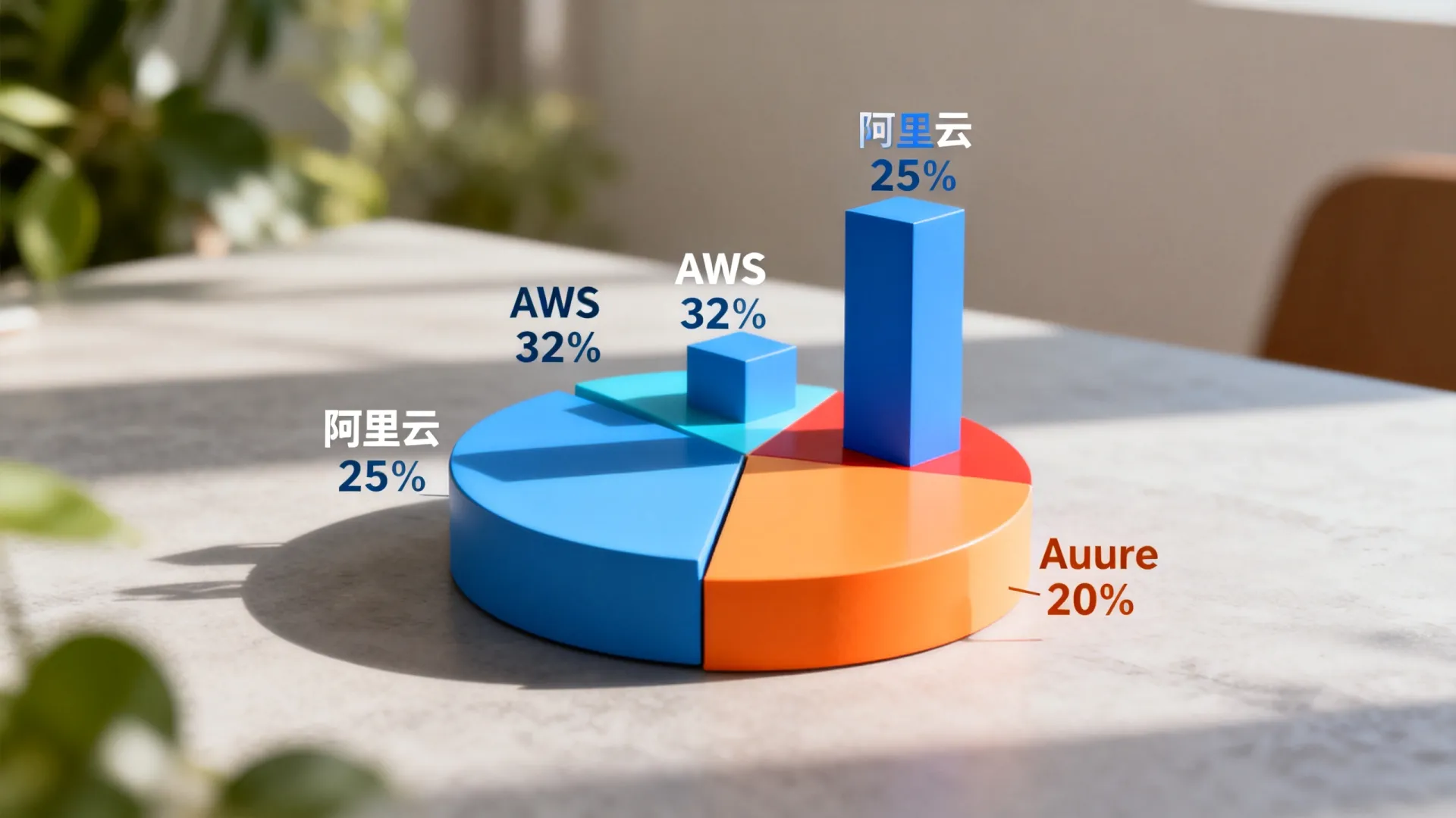 国内外公有云市场占有率 国内外公有云市场占有率