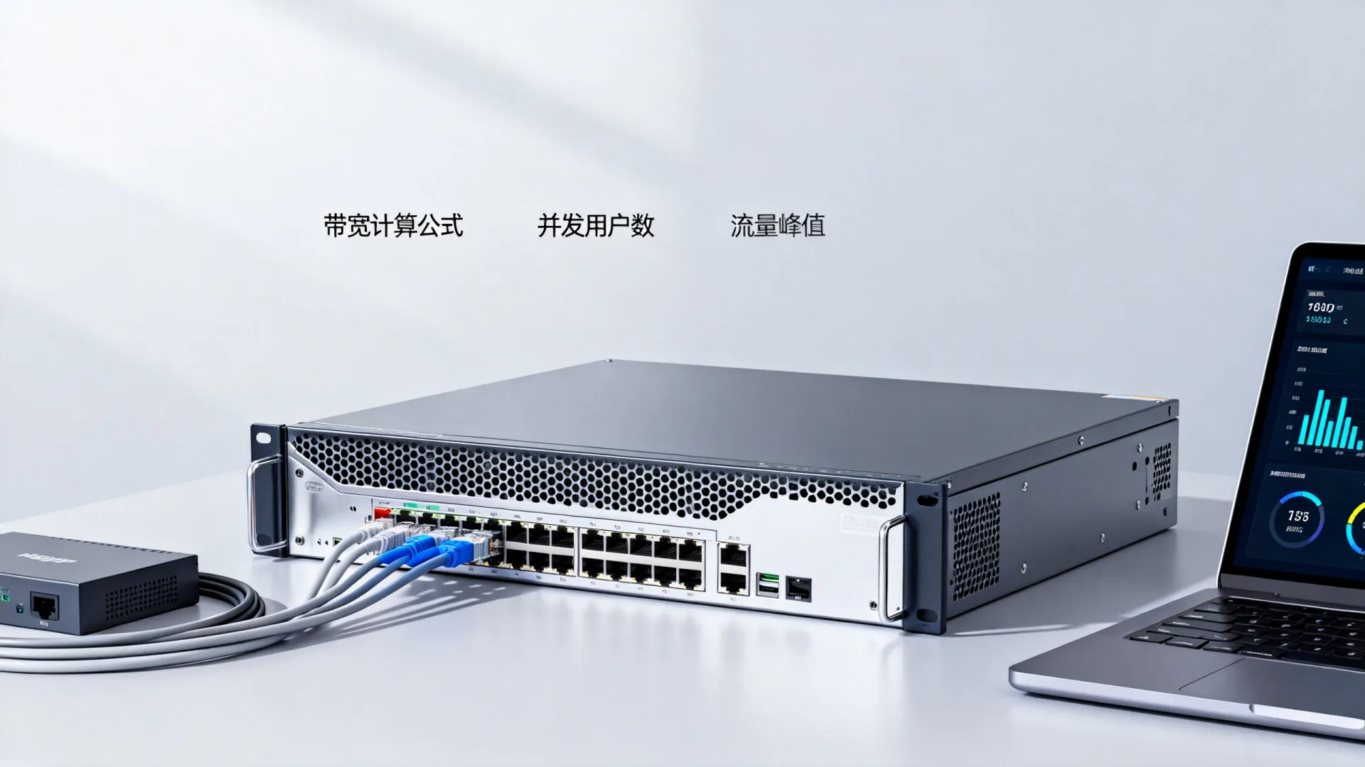 在部署服务器时如何计算最大带宽需求以确保高性能