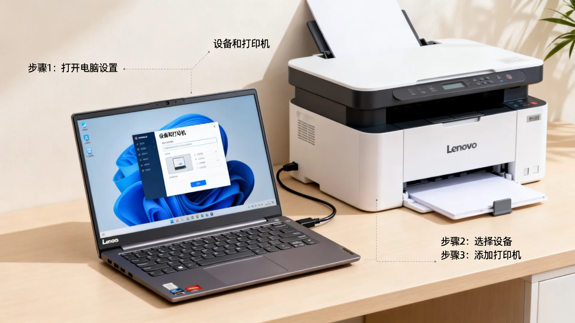 lenovo怎样添加打印机 lenovo怎样添加打印机