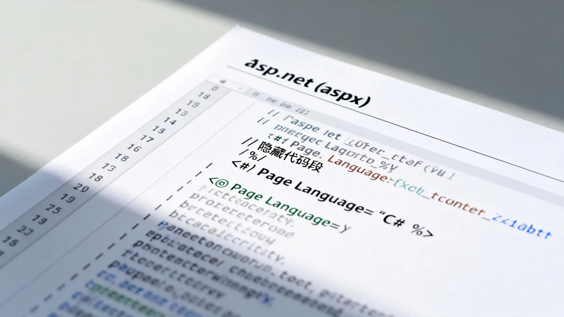 aspx文件隐藏代码 aspx文件隐藏代码