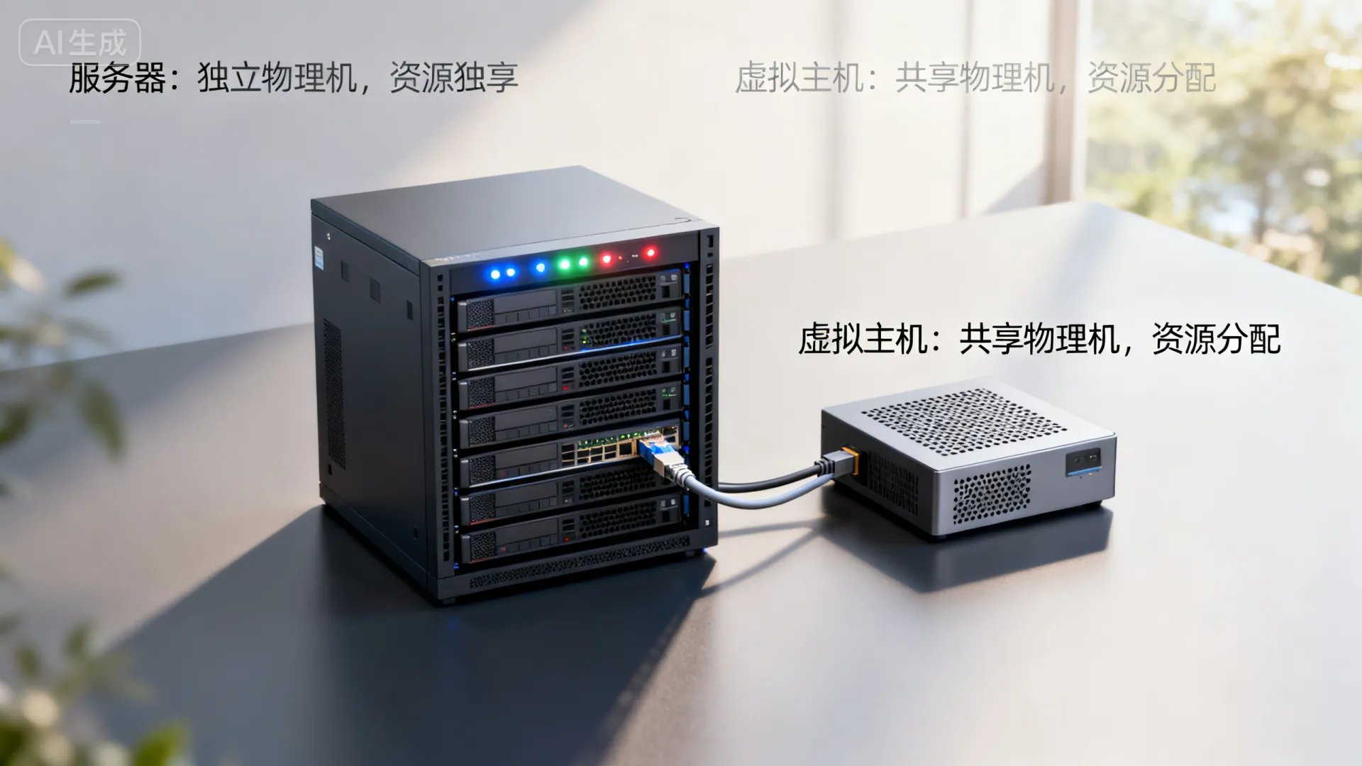 服务器和虚拟主机的区别在哪 服务器和虚拟主机的区别在哪