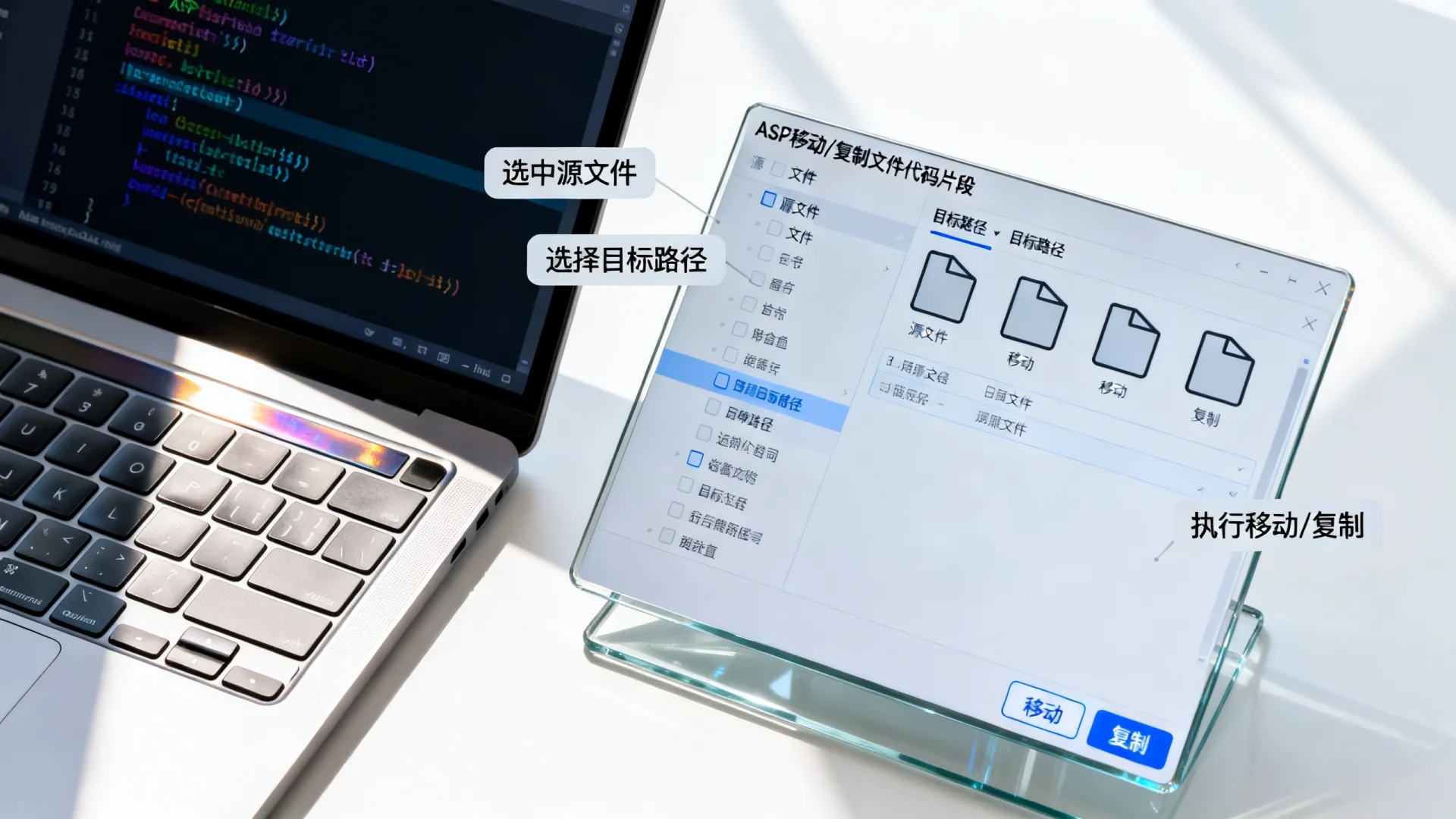 ASP中移动复制文件的代码 ASP中移动复制文件的代码