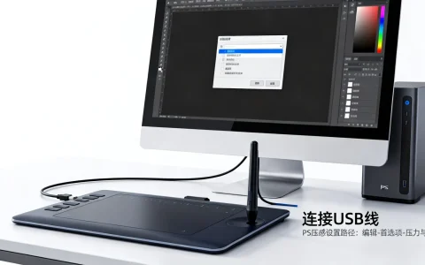 电脑手感怎么用PS，手绘板连接电脑怎么设置压感？