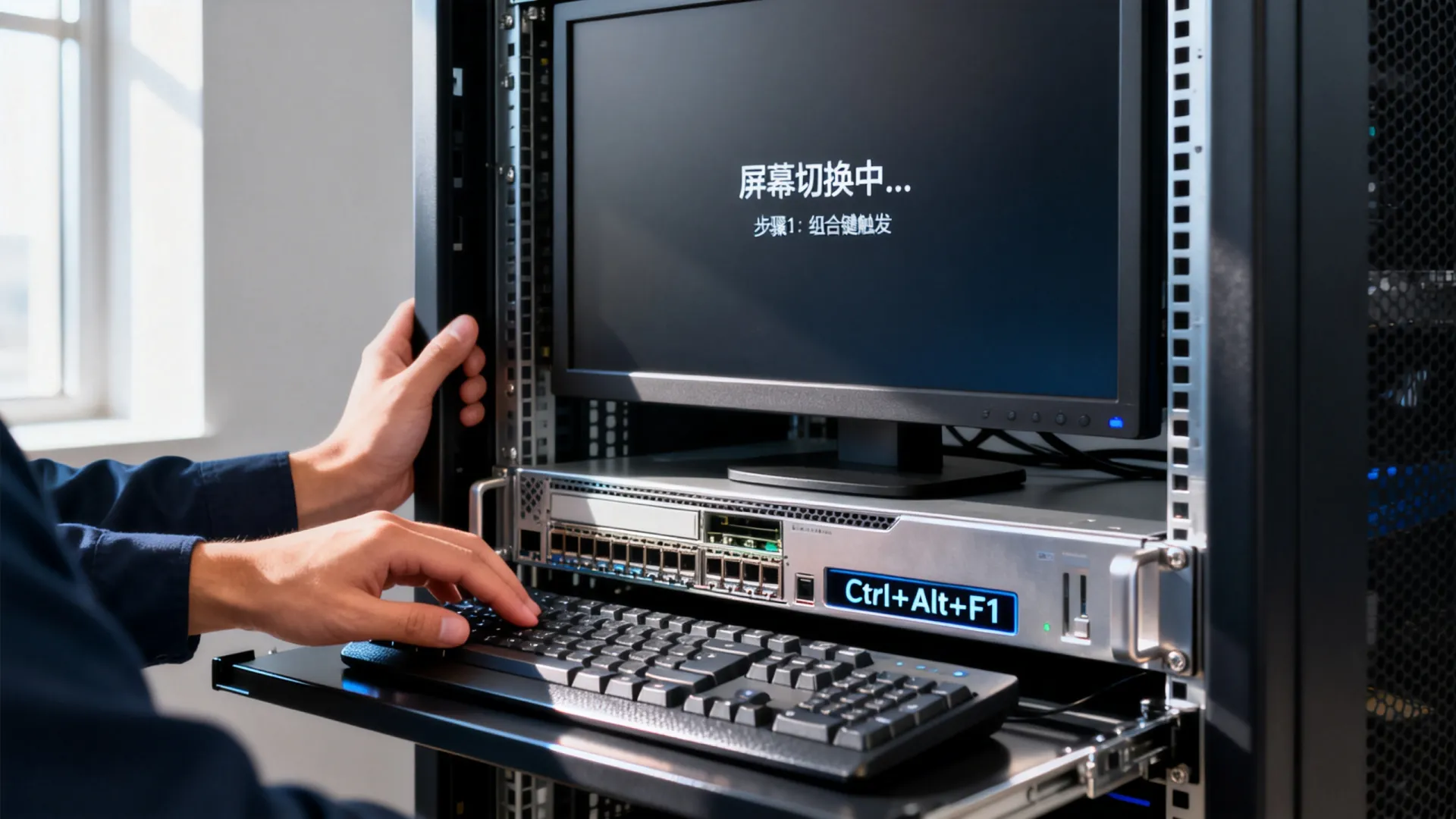 服务器显示切换快捷键