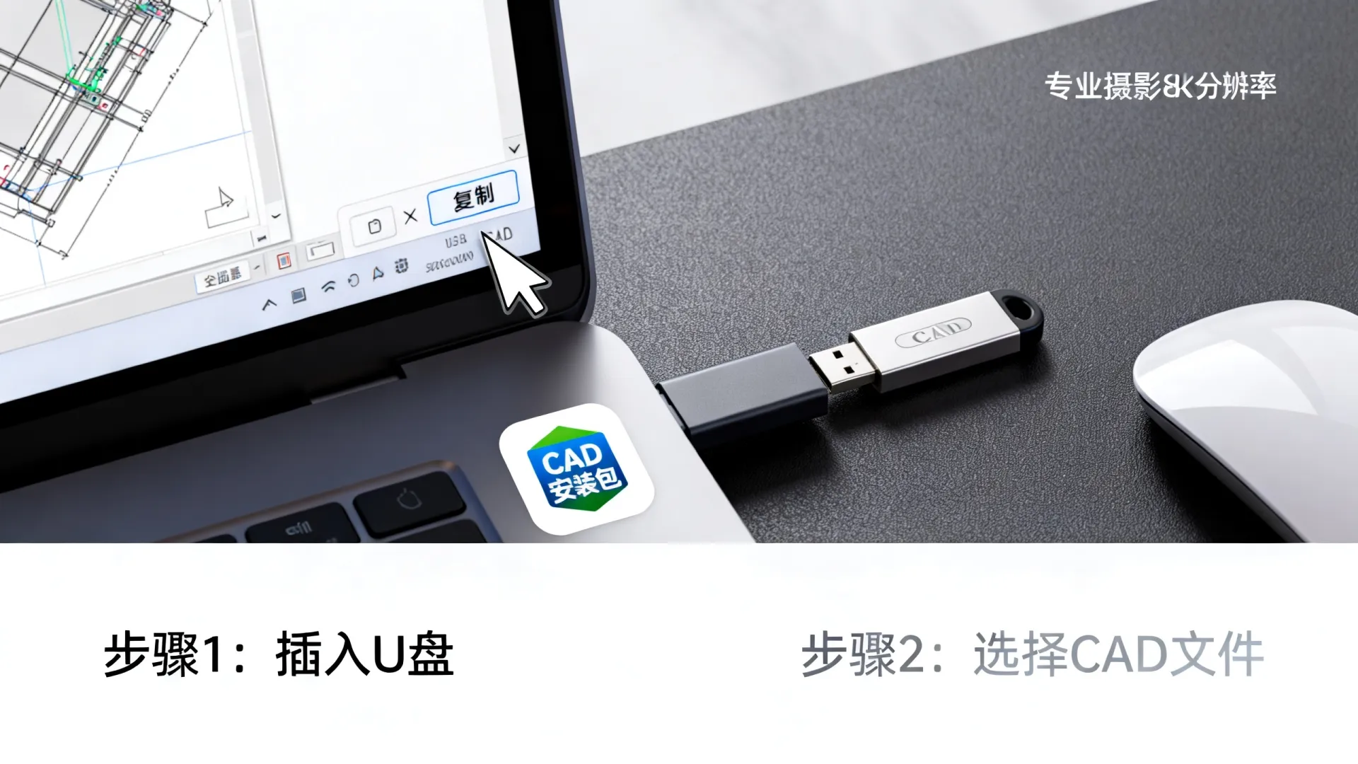 电脑中的cad怎么安装到u盘 电脑中的cad怎么安装到u盘