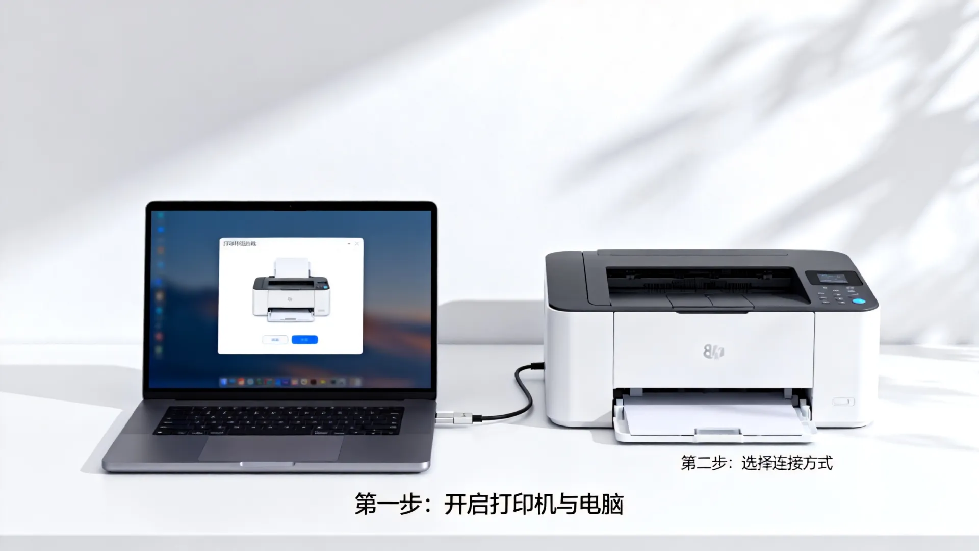 电脑连打印机如何操作 电脑连打印机如何操作