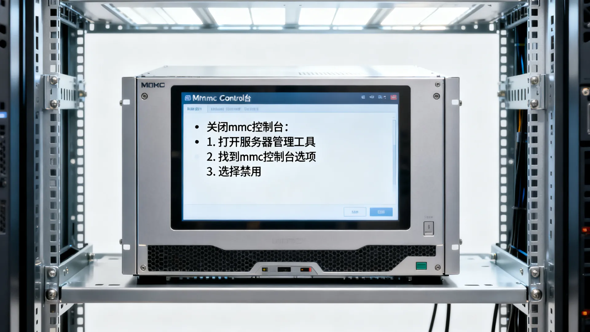 服务器操作系统中mmc关闭