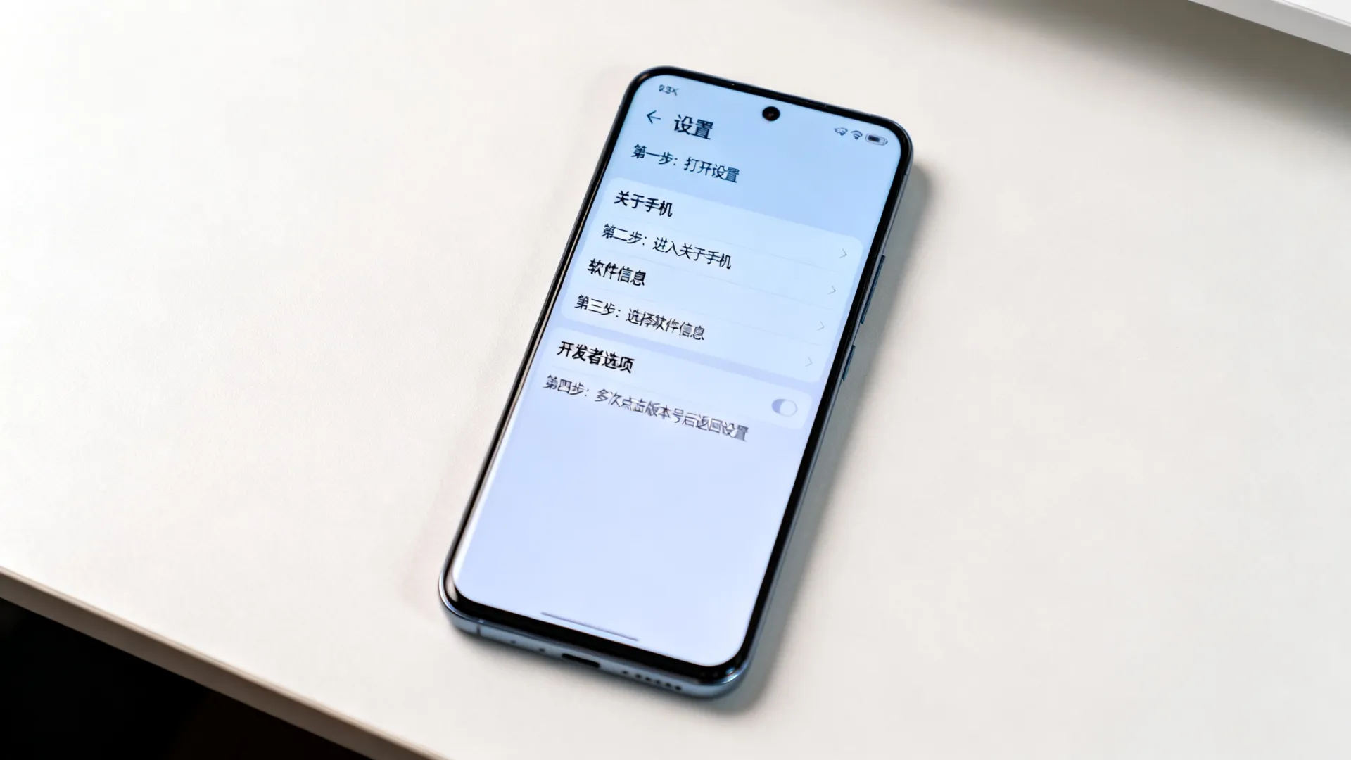 设置手机开发者选项