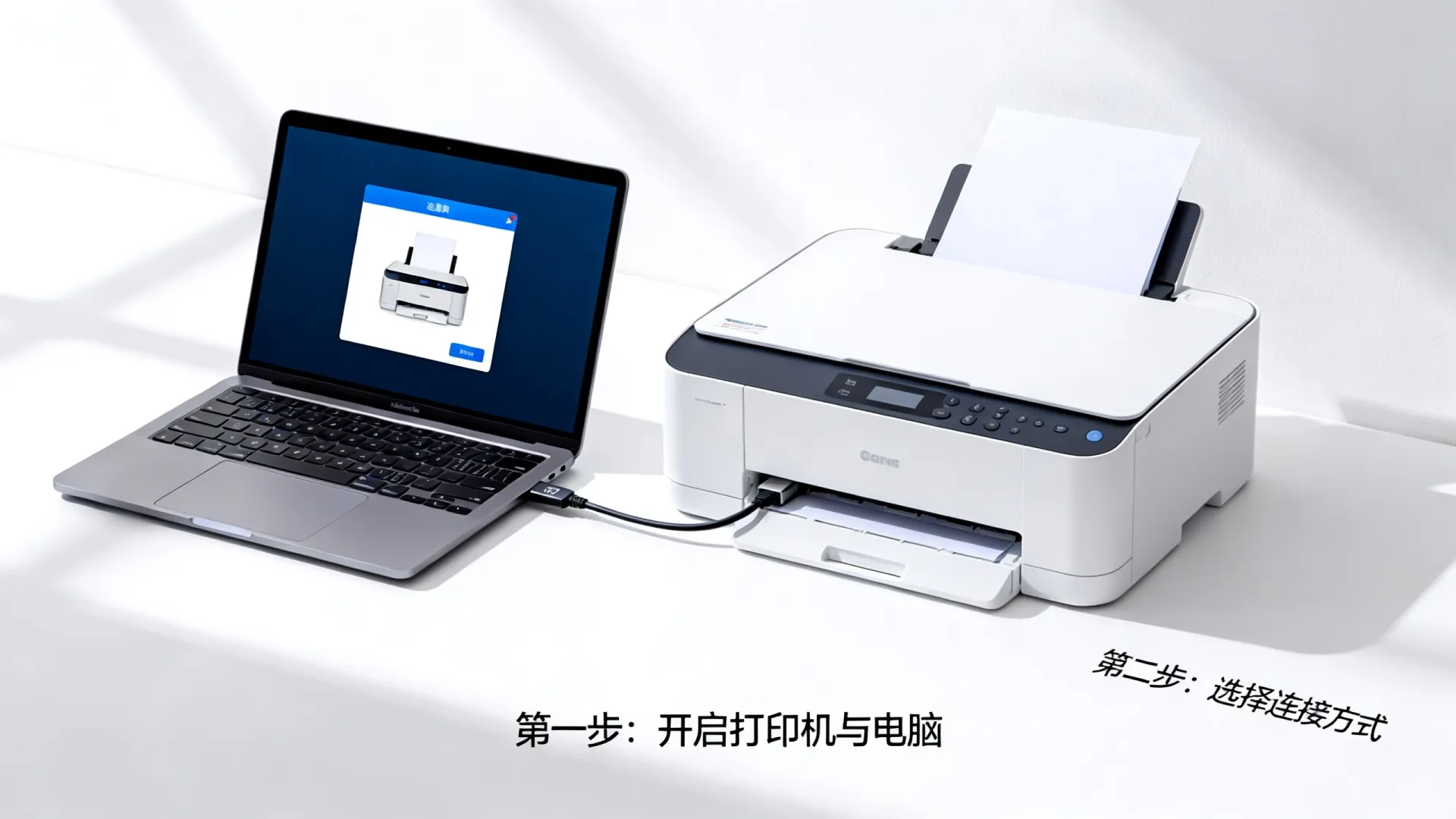 电脑连打印机如何操作 电脑连打印机如何操作