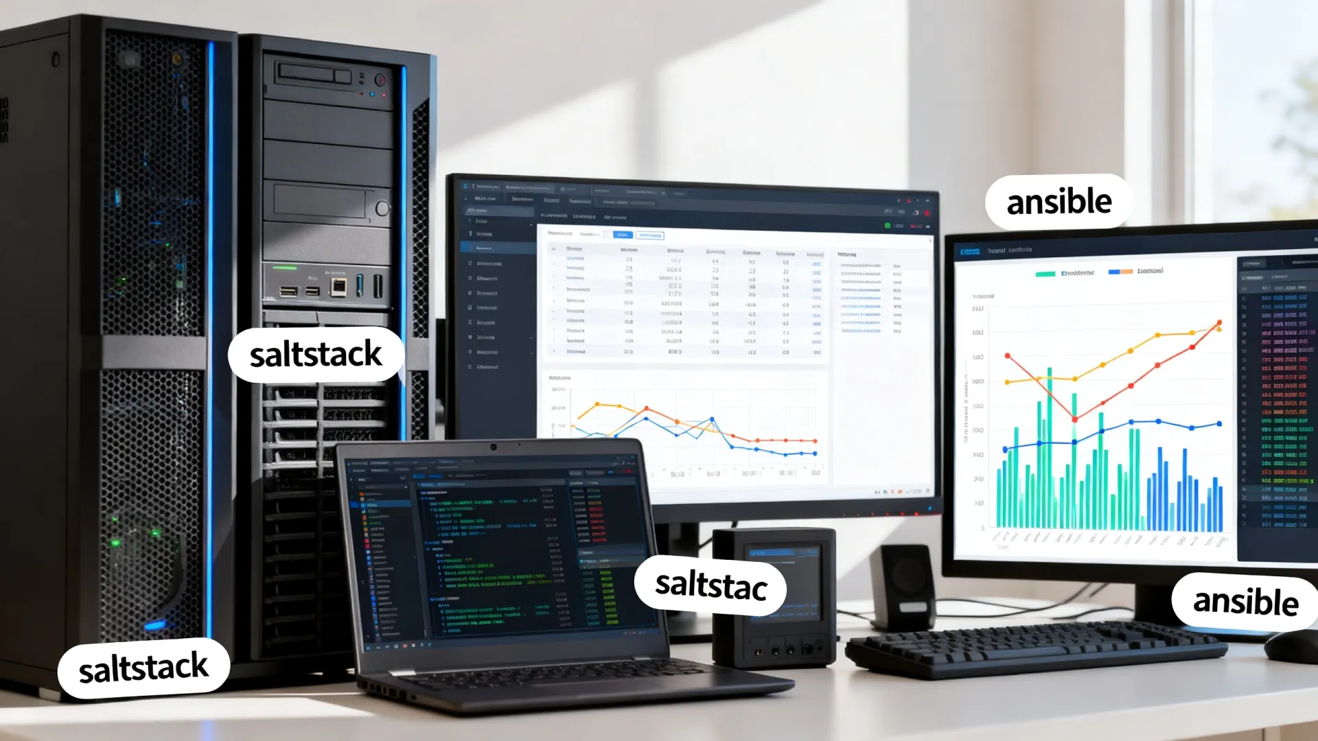 SaltStack为什么比Ansible快?自动化运维工具速度与扩展性实测 SaltStack为什么比Ansible快