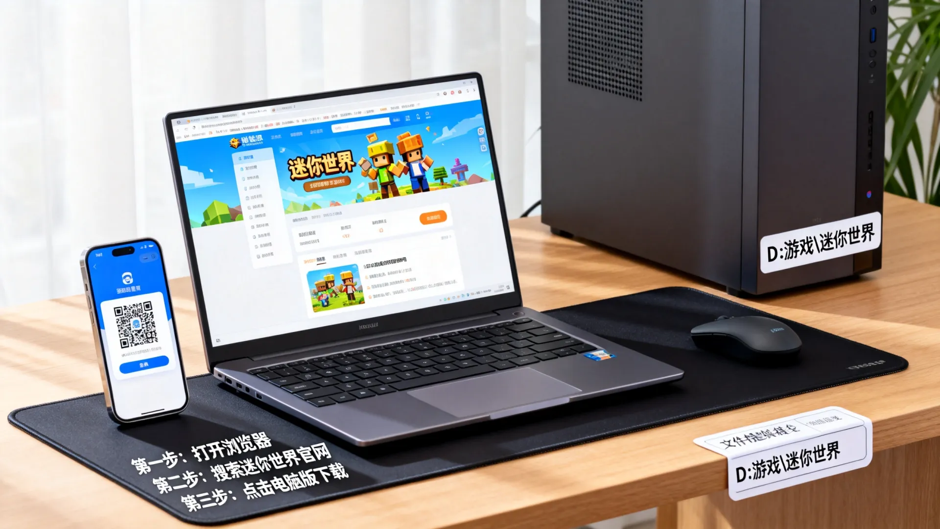 迷你世界电脑教程