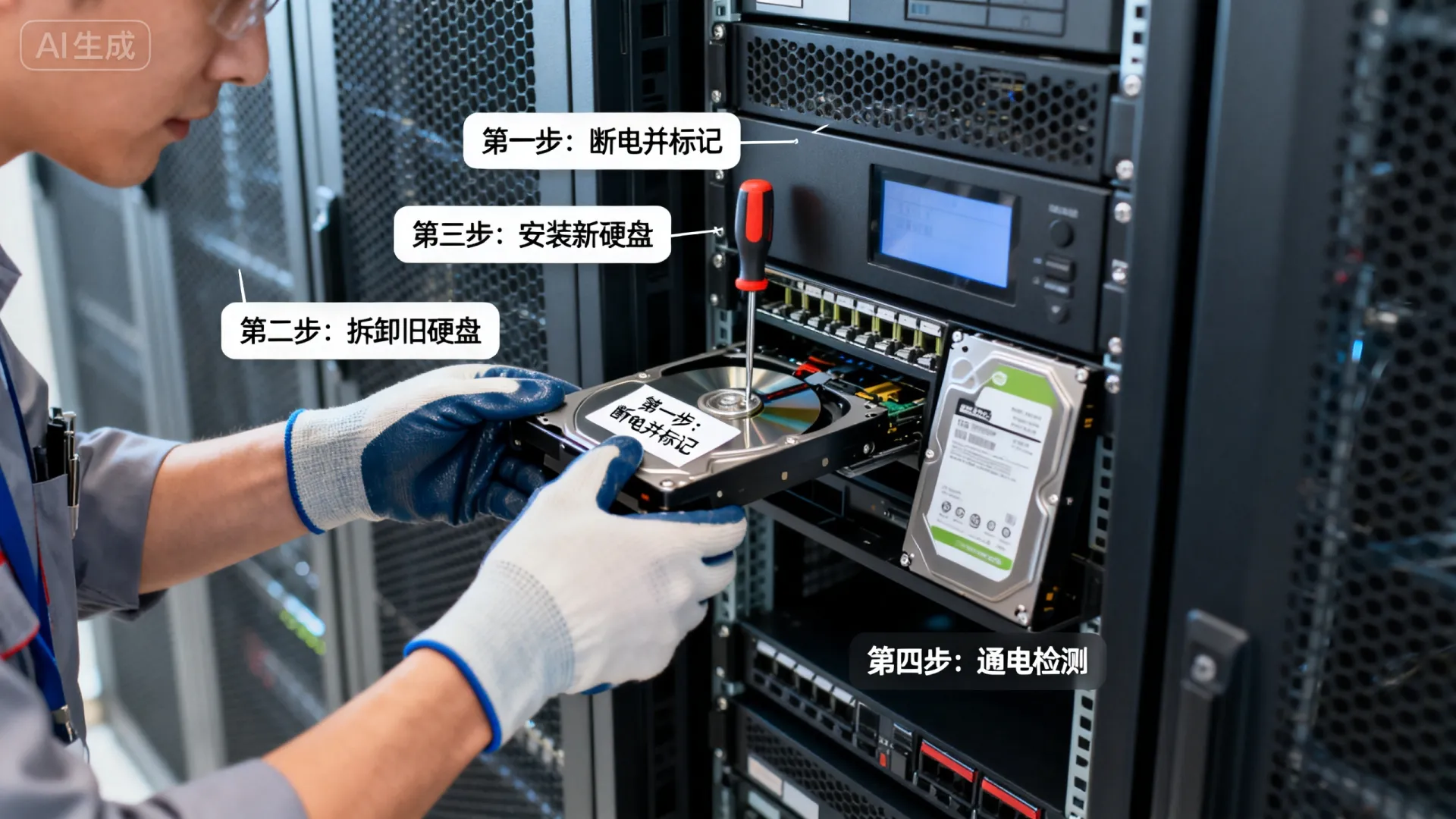 服务器硬盘如何更换?详细步骤图解|服务器硬盘故障扩容升级指南 服务器硬盘如何更换?详细步骤图解|服务器硬盘故障扩容升级指南